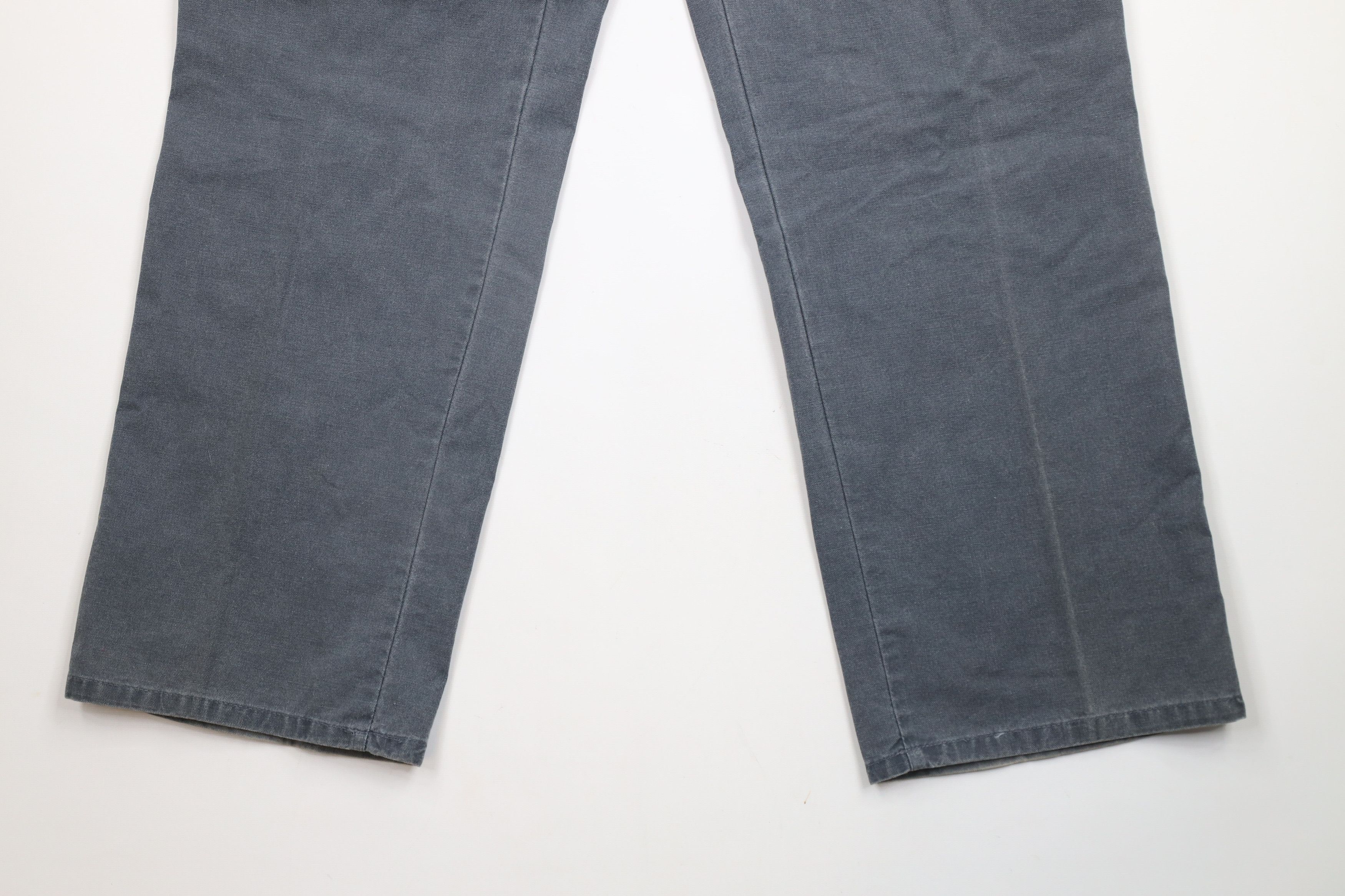 Vintage Vintage 90s Streetwear Pleated Wide Leg Canvas Pants Size US 38 / EU 54 - 4 Thumbnail