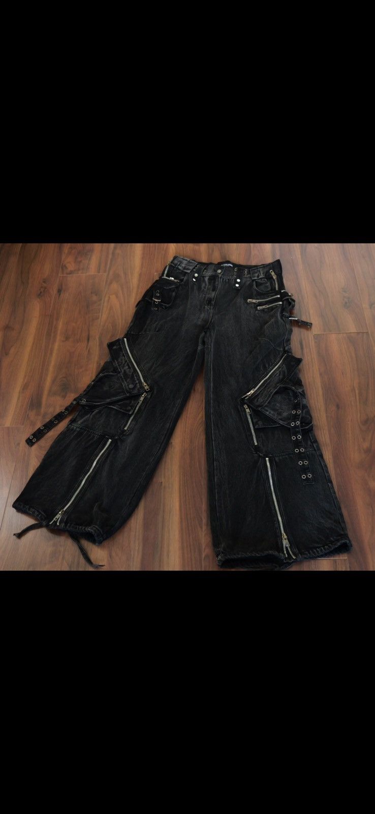 No Faith Studios No/Faith Studios Black Heavy Cargo Jeans XL | Grailed