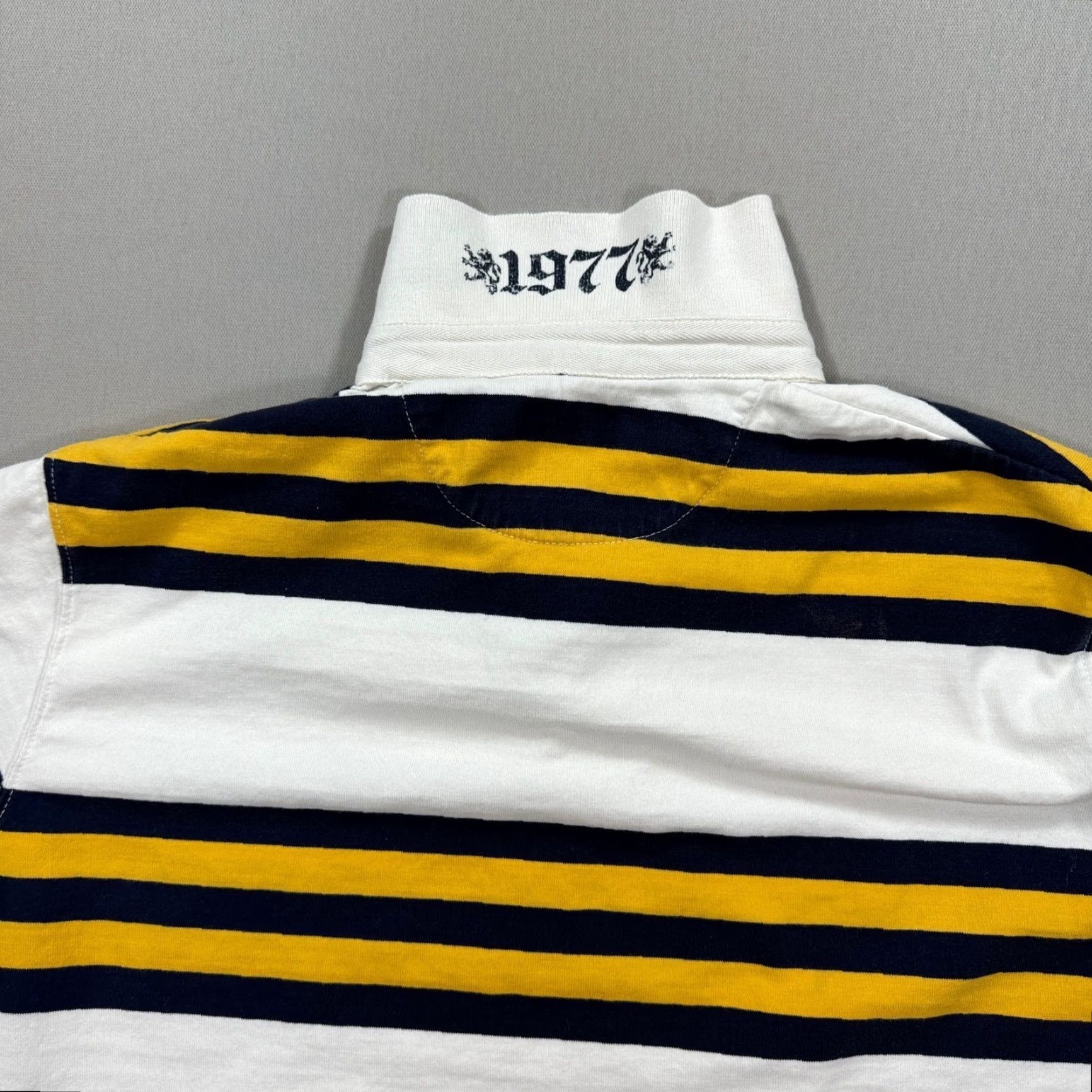 American Eagle Outfitters VINTAGE American Eagle Shirt Polo Men XL White Yellow Striped Y2K Preppy Athletic Casual Size US XL / EU 56 / 4 - 3 Thumbnail