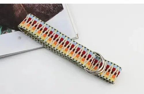 Other Multicolor Weave Canvas D Ring Buckle Belt (classic) Size ONE SIZE - 4 Thumbnail