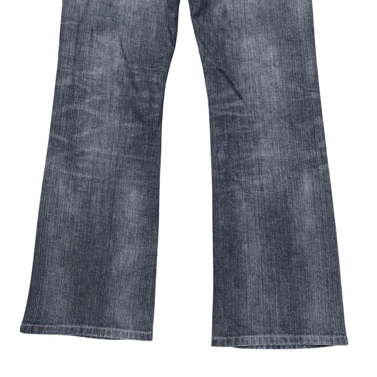 Edwin Vintage Edwin 401XVS Faded Black Denim Flare Jeans Size US 30 / EU 46 - 12 Thumbnail