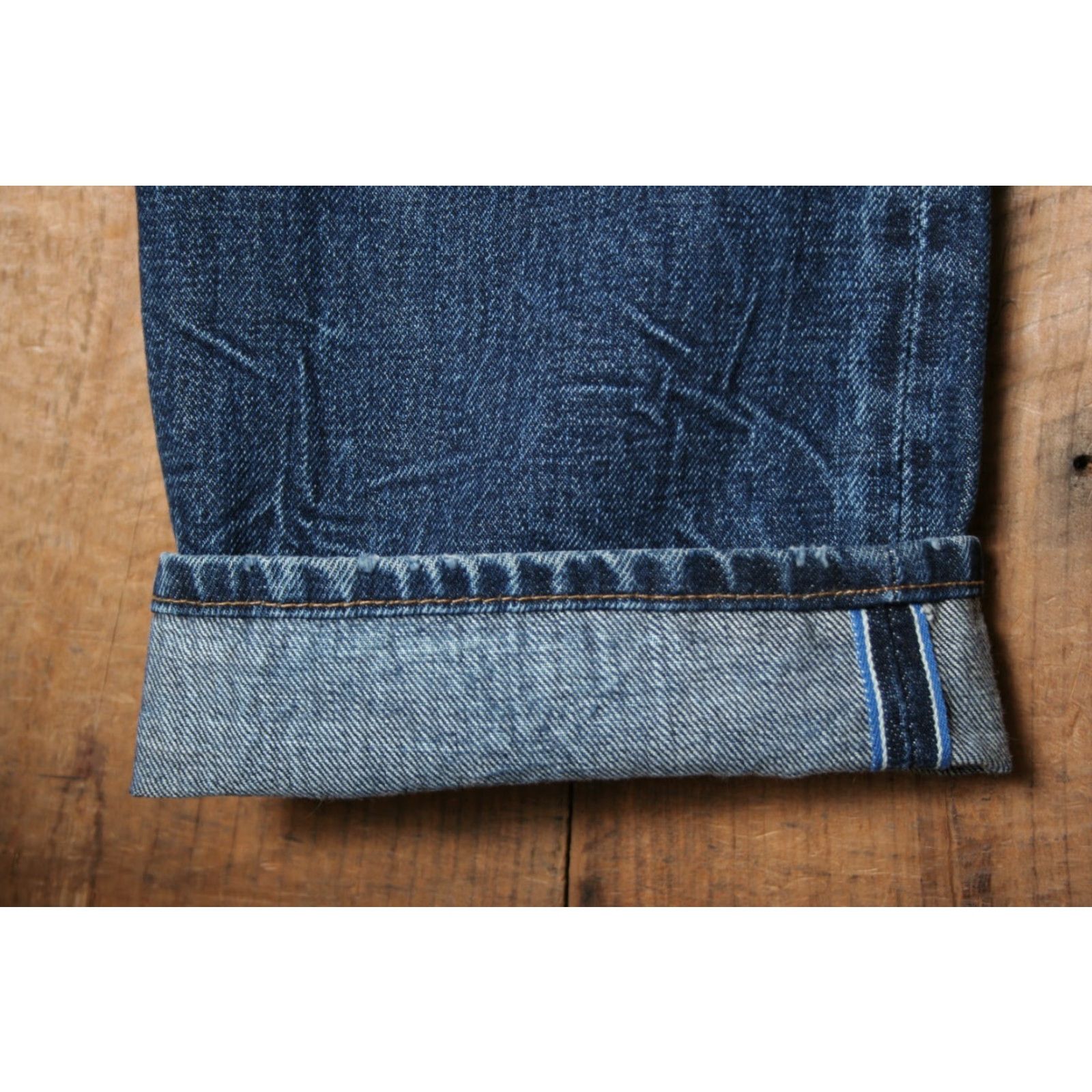 Gap GAP Jeans 1969 Resin Rinse Selvedge Denim Straight Leg Blue Sz. 32x32 Men Cotton Denim Jeans Straight Blue Jeans 32 32 Mens Size US 32 / EU 48 - 6 Thumbnail