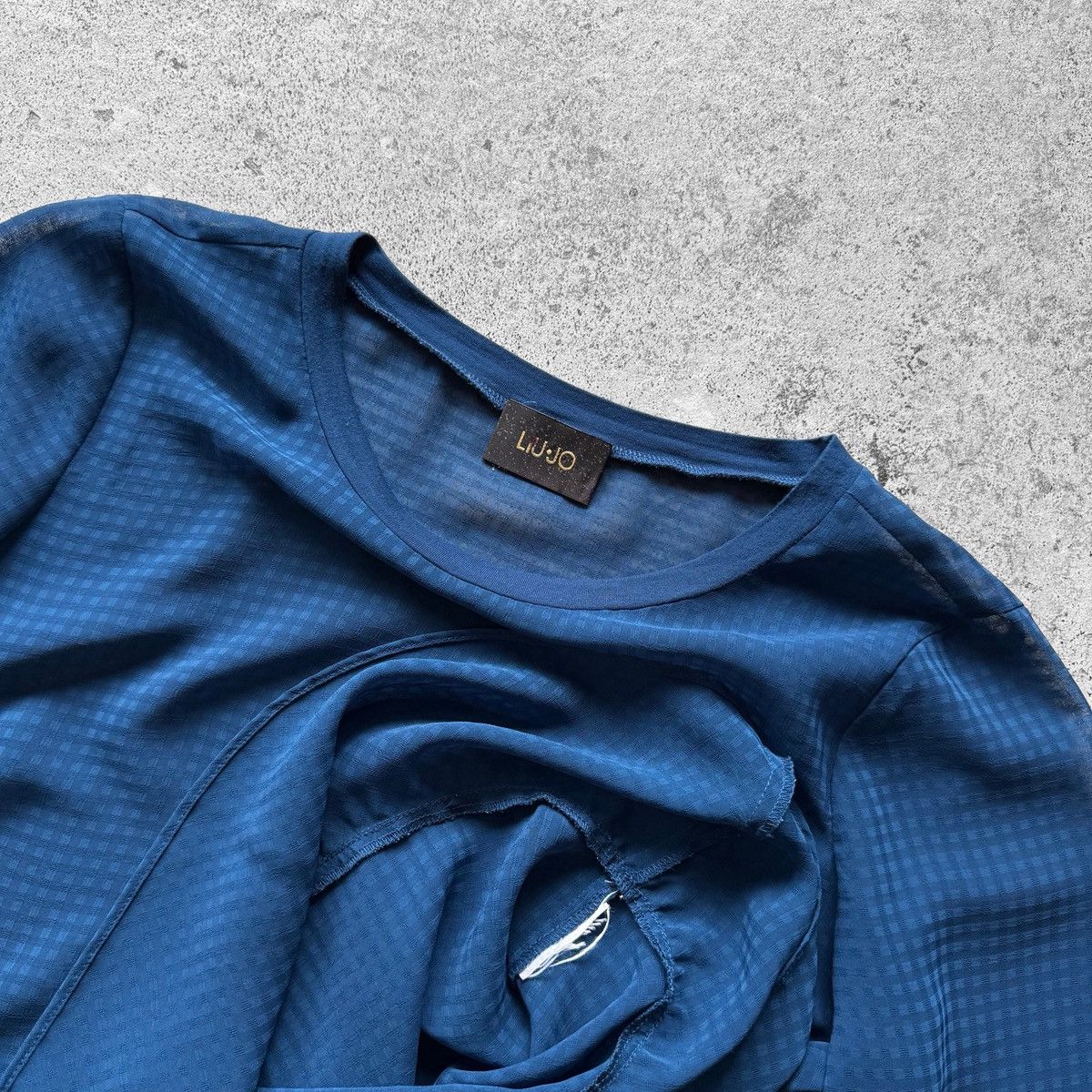 Designer × Liu Jo Liu Jo Womens Premium Blue Lightweight Blouse Top 3/4 Sleeve Size S / US 4 / IT 40 - 3 Thumbnail