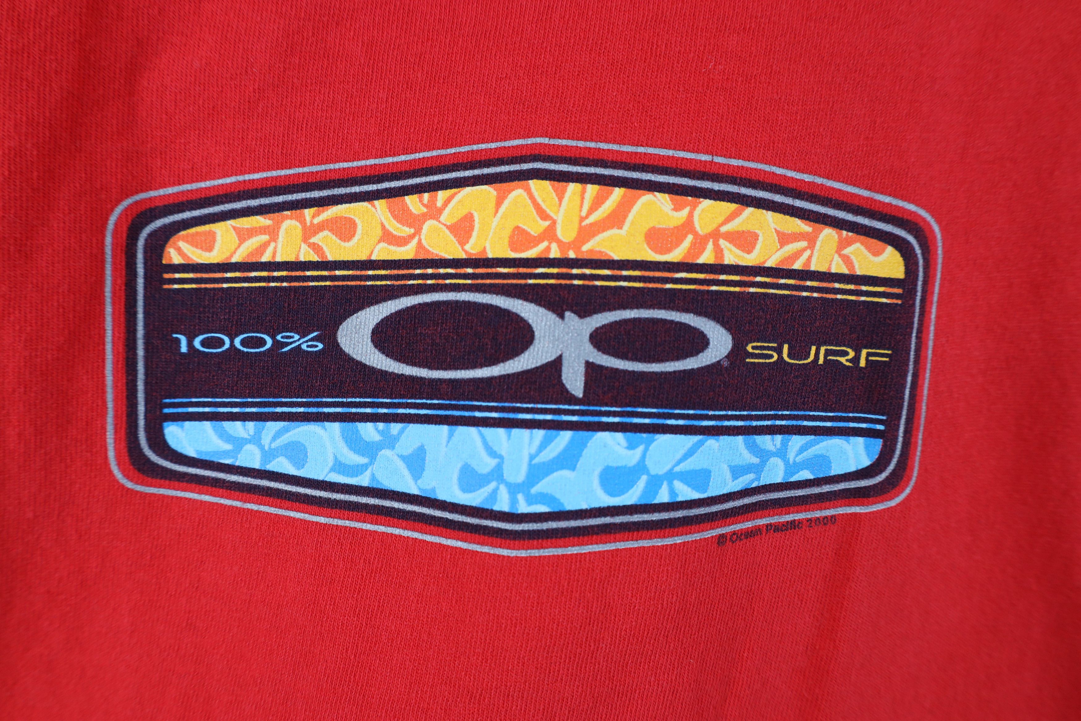 Ocean Pacific Vintage Y2K 2000 Ocean Pacific OP Surf Cropped T-Shirt Size L / US 10 / IT 46 - 4 Thumbnail