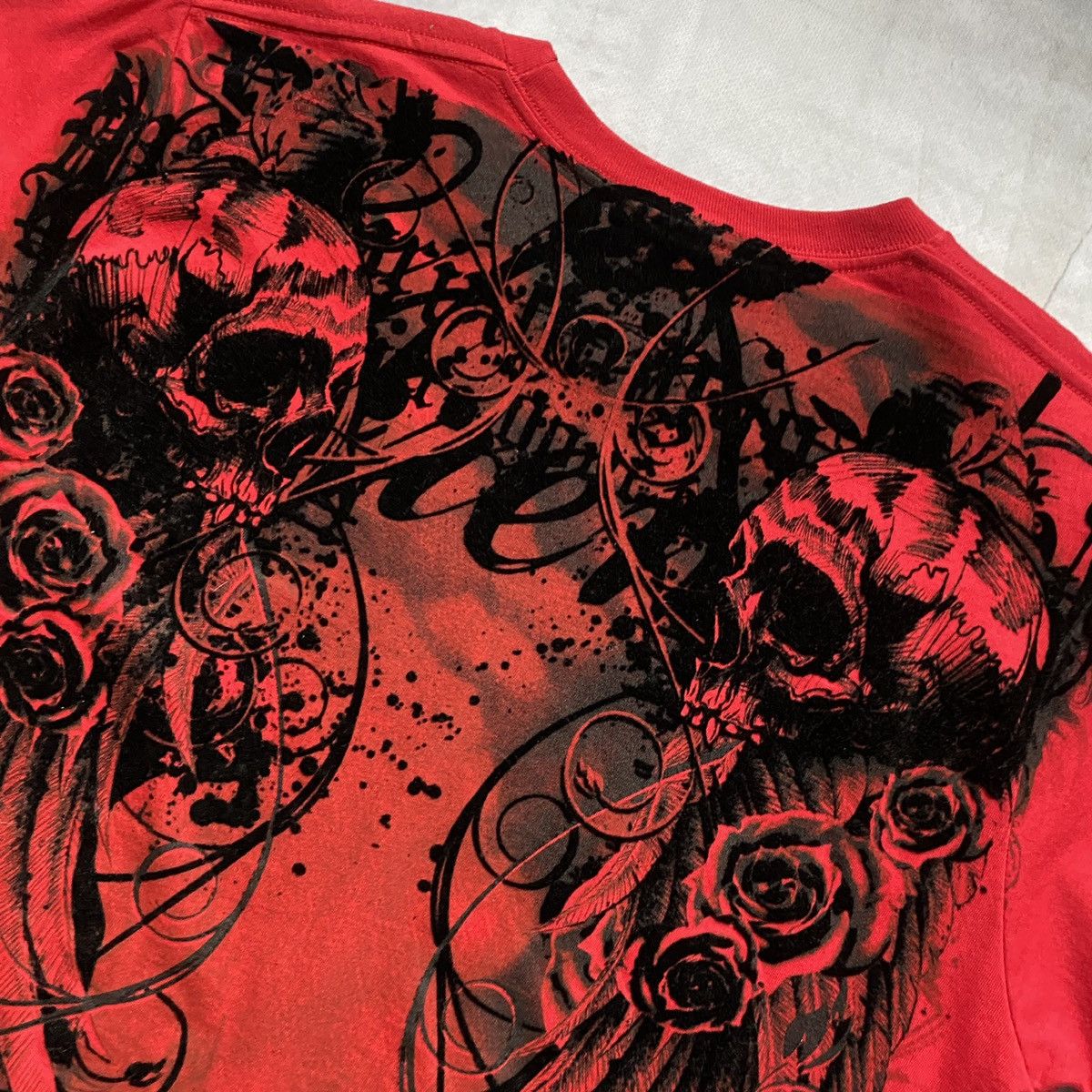 Hysteric Glamour × Japanese Brand Vintage Japan Tribal Affliction style Skulls Tee T Shirt 90s Size US M / EU 48-50 / 2 - 9 Thumbnail