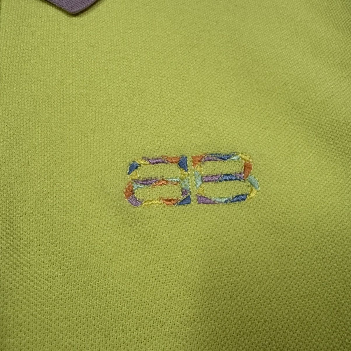 Balenciaga Vtg🔥Luxury BB Balenciaga Multicolor Ringer Polo Shirt Size US L / EU 52-54 / 3 - 15 Thumbnail