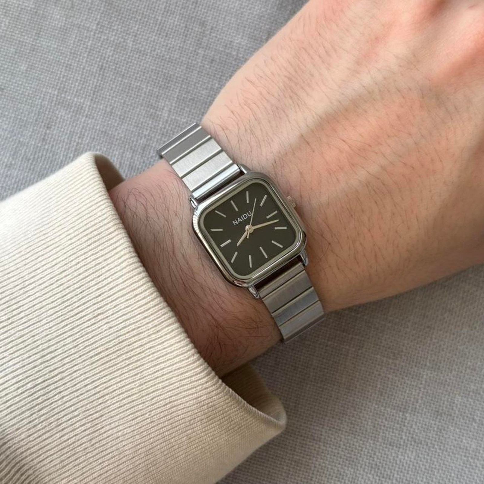 Other Elegant silver vintage style watch MENS2 Size ONE SIZE - 2 Thumbnail