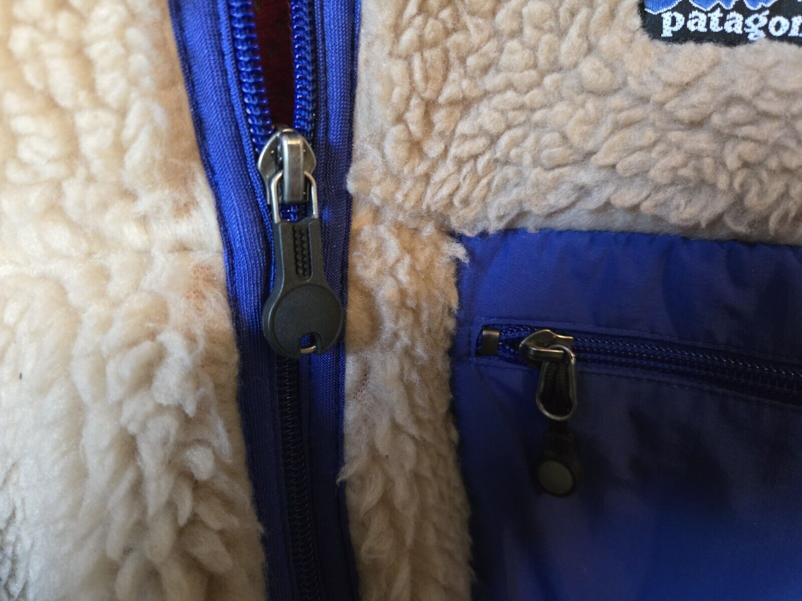Patagonia Vintage Patagonia Retro X Oatmeal Deep Pile Jacket XL Size US XL / EU 56 / 4 - 3 Thumbnail