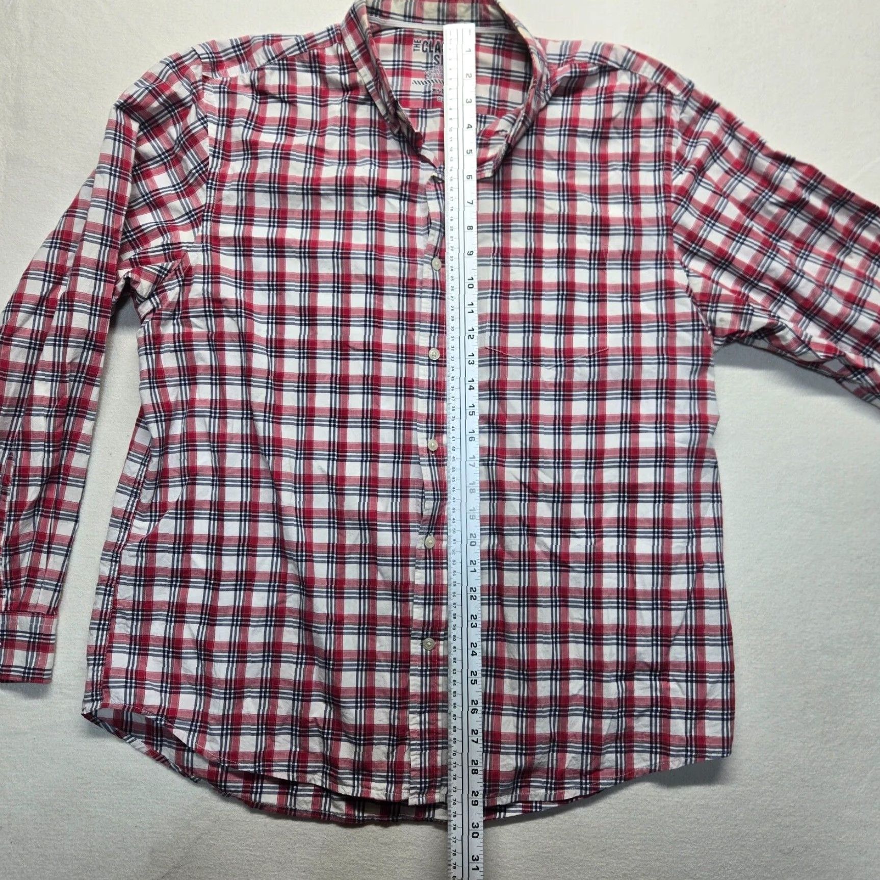 Old Navy Old Navy Shirt Button-Up Plaid Red XL Mens Classic Casual Shirt Size US XL / EU 56 / 4 - 6 Thumbnail