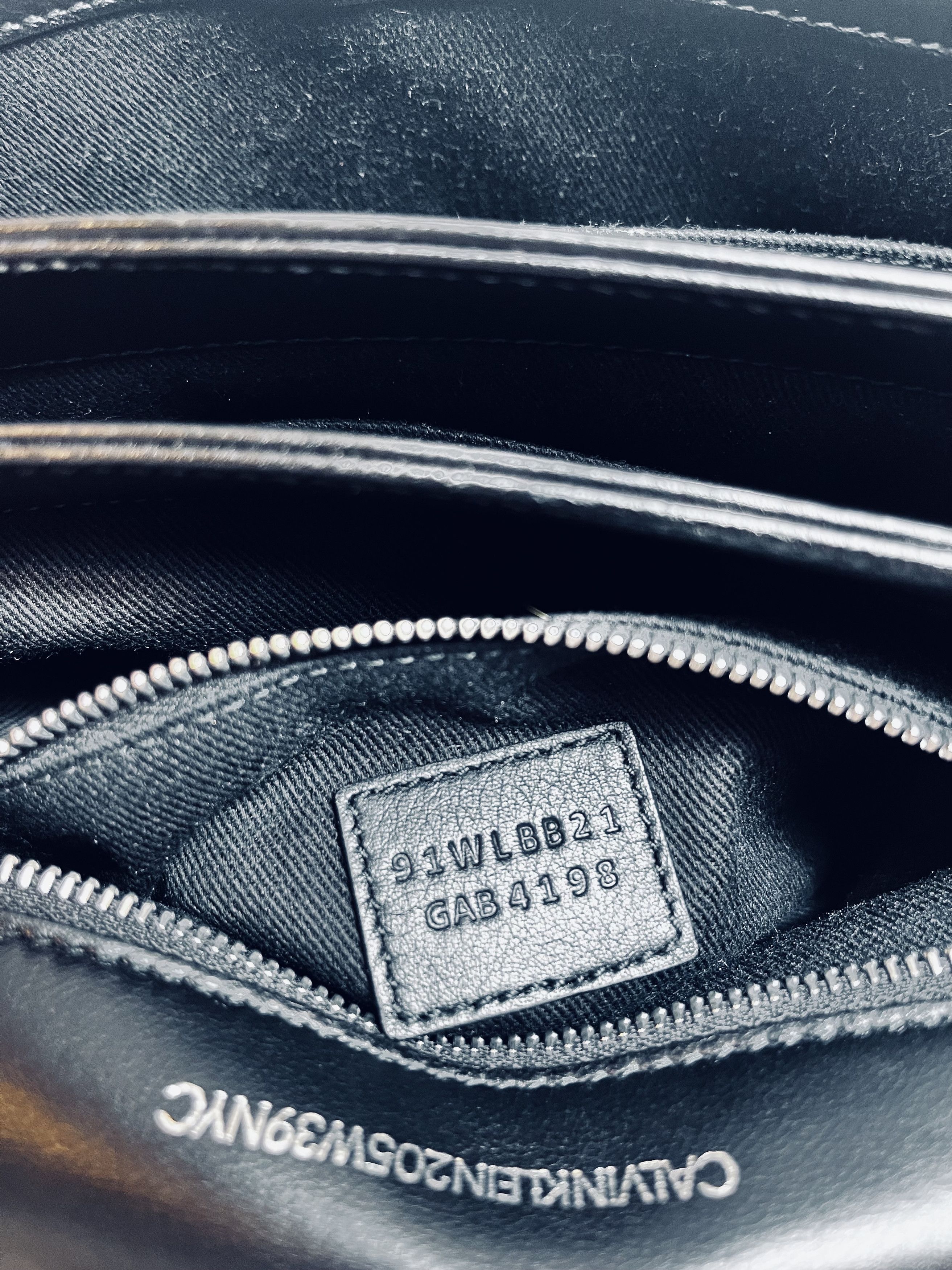 Calvin Klein 205W39NYC Calvin Klein 205W39NYC Black and White Leather Crossbody Bag Size ONE SIZE - 6 Thumbnail