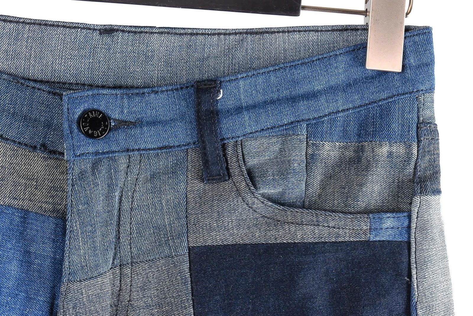 Zadig & Voltaire Women's Zadig & Voltaire Denim Patchwork Mini Skirt Size 30" / US 8 / IT 44 - 2 Thumbnail