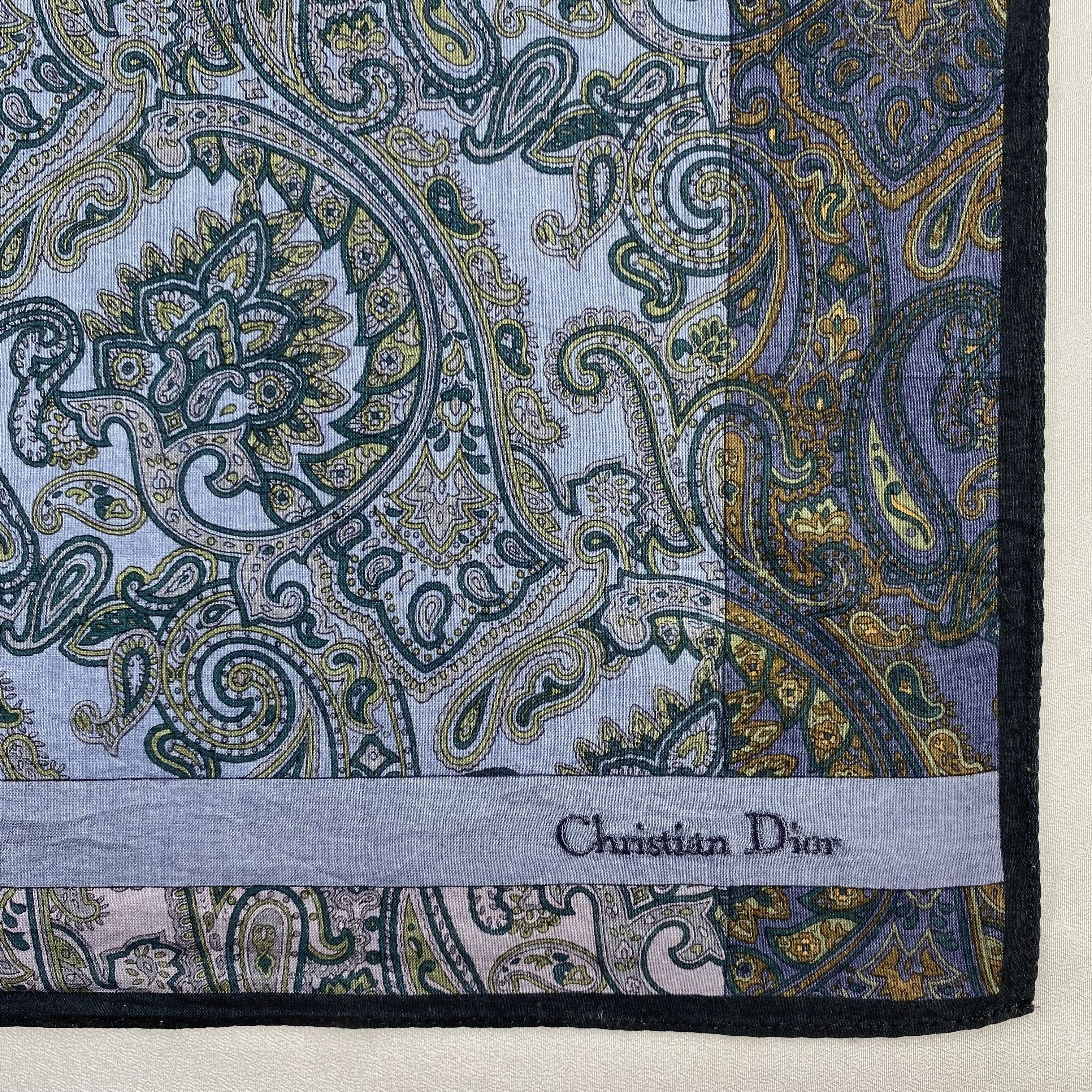 Vintage Christian Dior Monsieur Handkerchief / Neckerchief-P1544 Size ONE SIZE - 3 Thumbnail