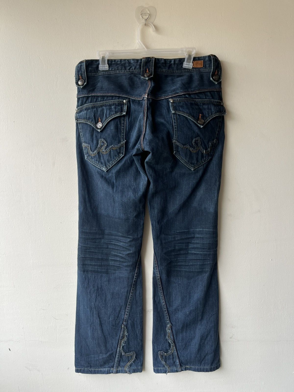 Nicole Club Nicole Club For Men Oily Waxed Denim Jeans Size US 31 - 3 Thumbnail
