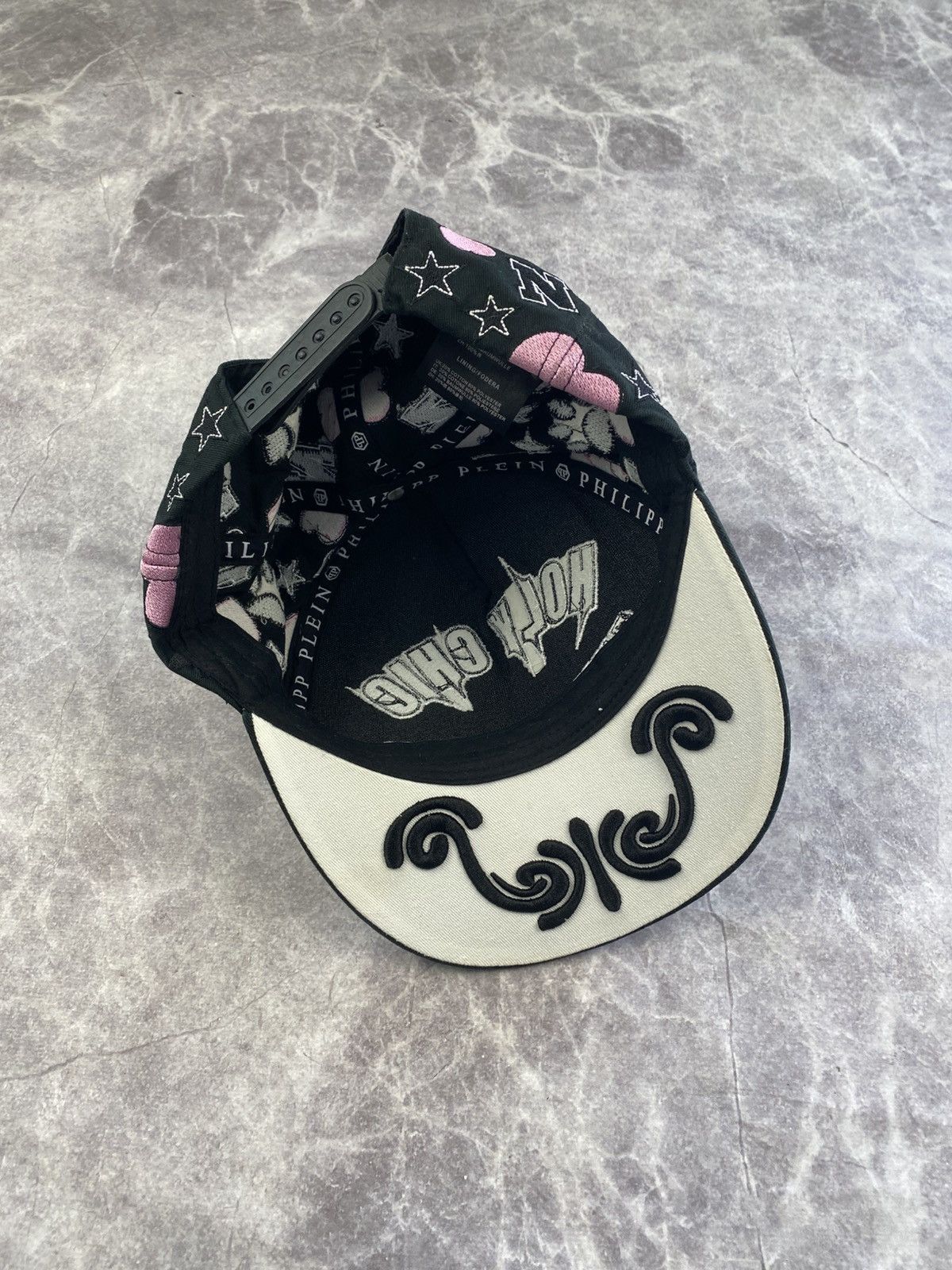 Philipp Plein Philipp Plein Holy Chic Embroidered Cap with Crystal Size ONE SIZE - 6 Thumbnail