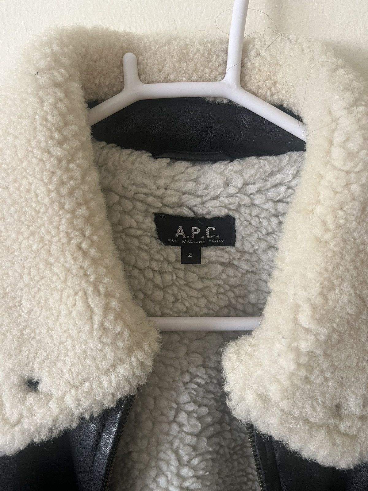 A.P.C. Sherpa Lined Leather Bomber Size US M / EU 48-50 / 2 - 2 Thumbnail