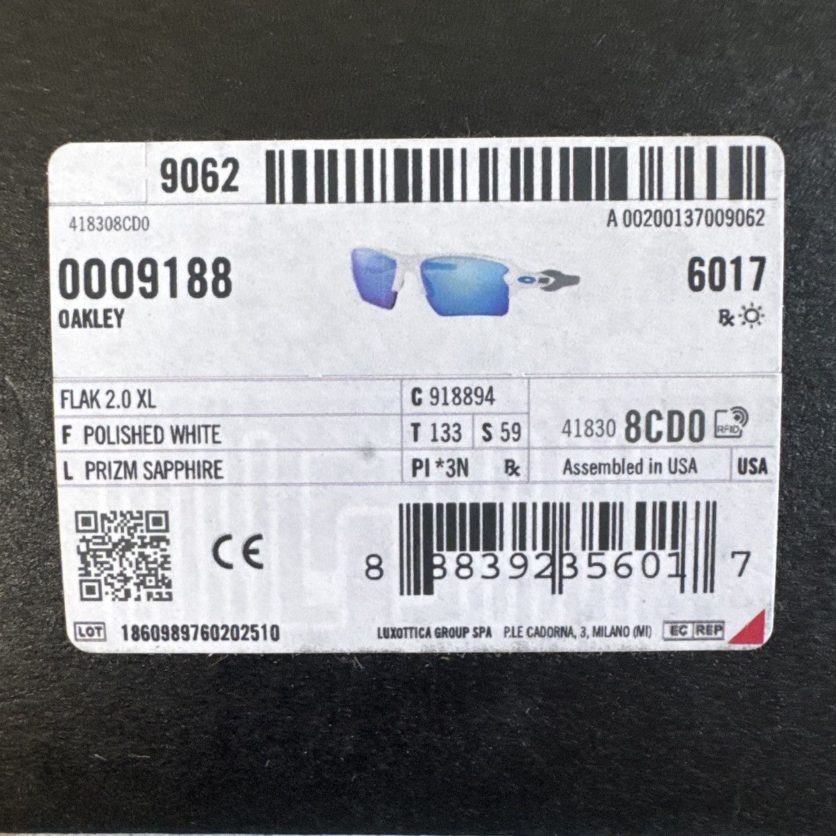 Oakley Oakley Flak 2.0 XL White/Prizm Sapphire – New Size ONE SIZE - 7 Thumbnail