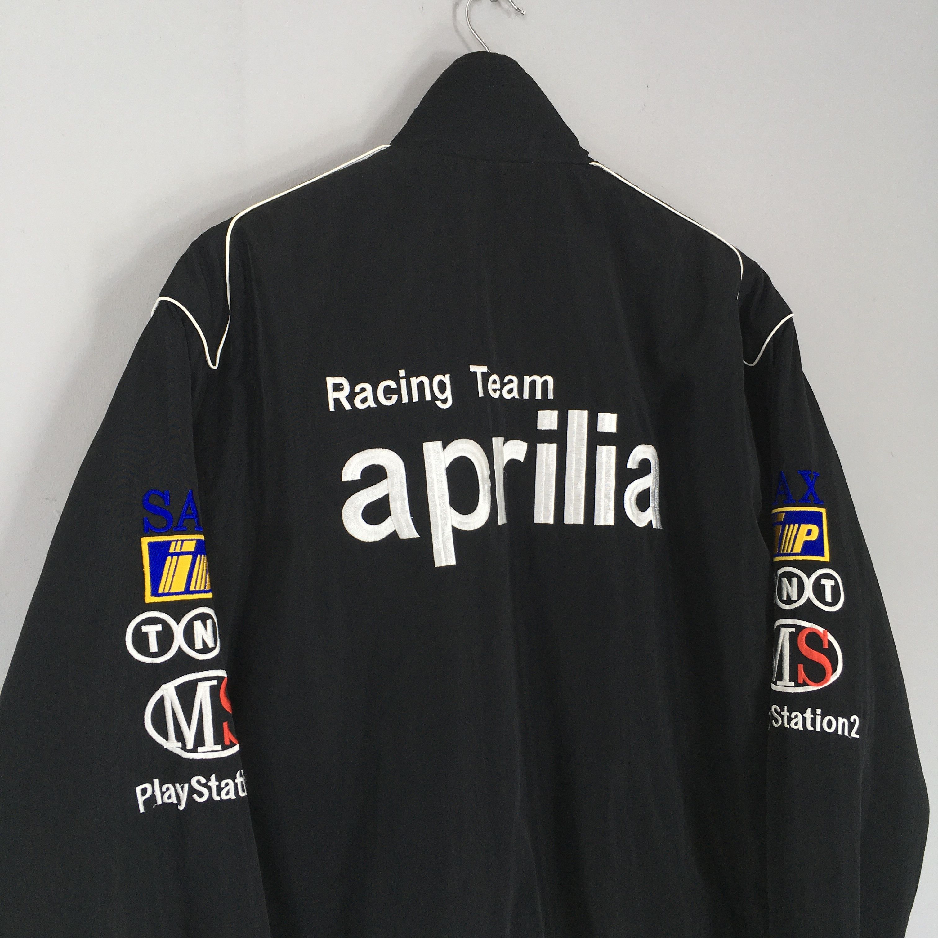 Vintage RARE Vintage Aprilia Motorsports Racing Team Jacket Large Size US L / EU 52-54 / 3 - 10 Thumbnail