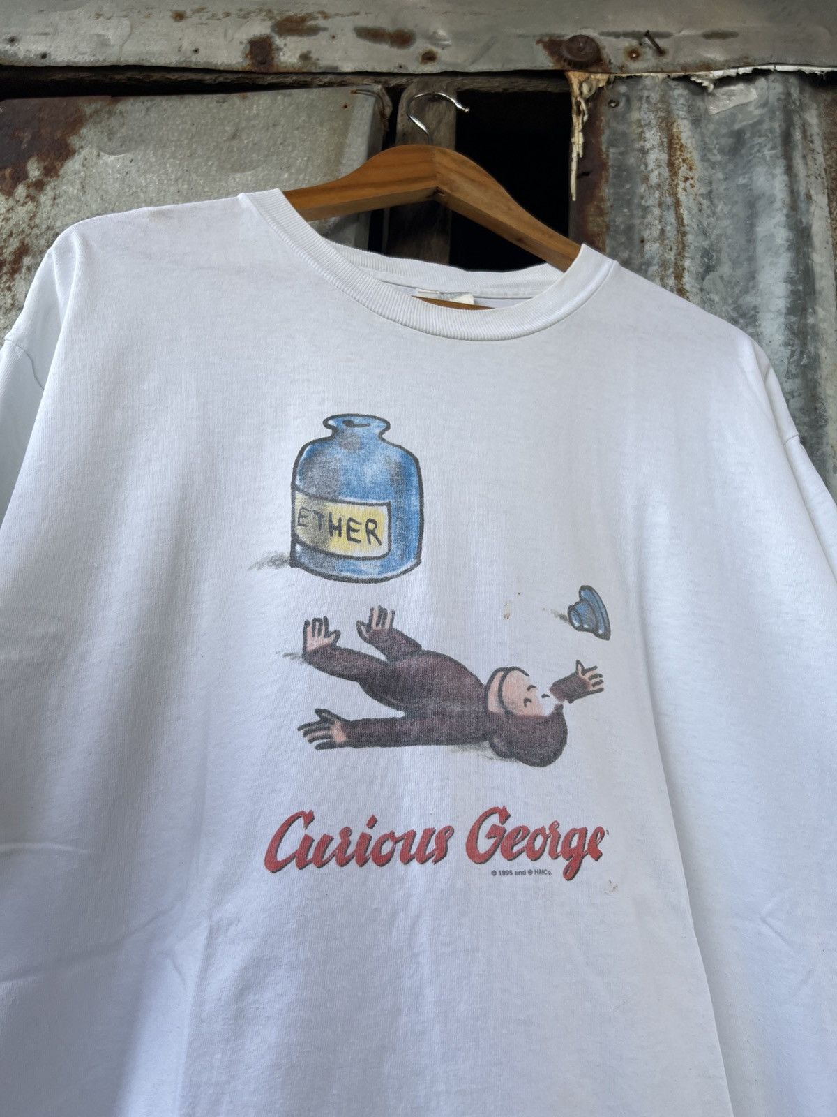 Vintage Vintage 90s Curious George Ether Tee Size US XL / EU 56 / 4 - 2 Thumbnail