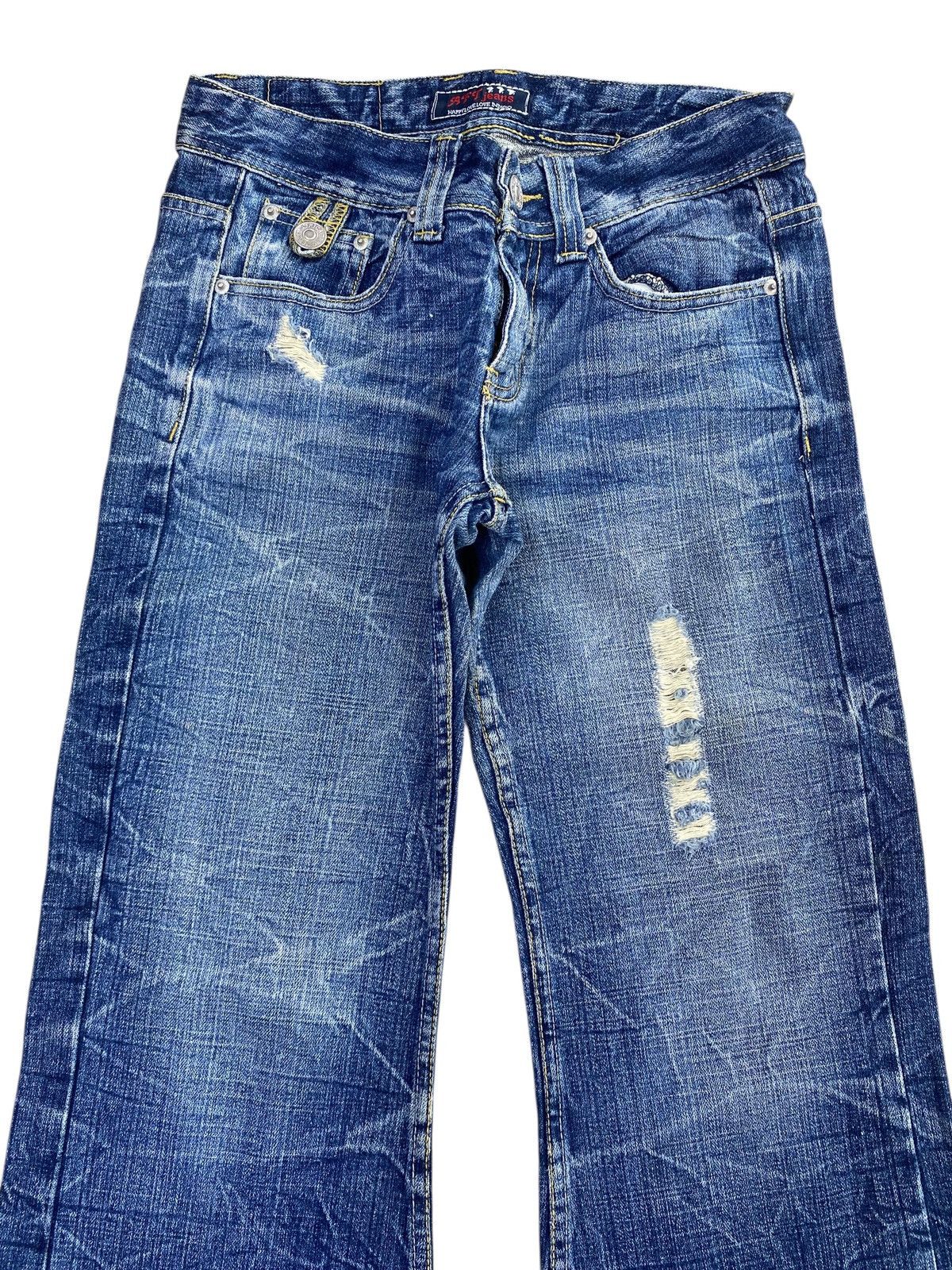 Other Africataro Brand Thunder Faded Wash Style Flare Jeans Size US 28 / EU 44 - 2 Thumbnail