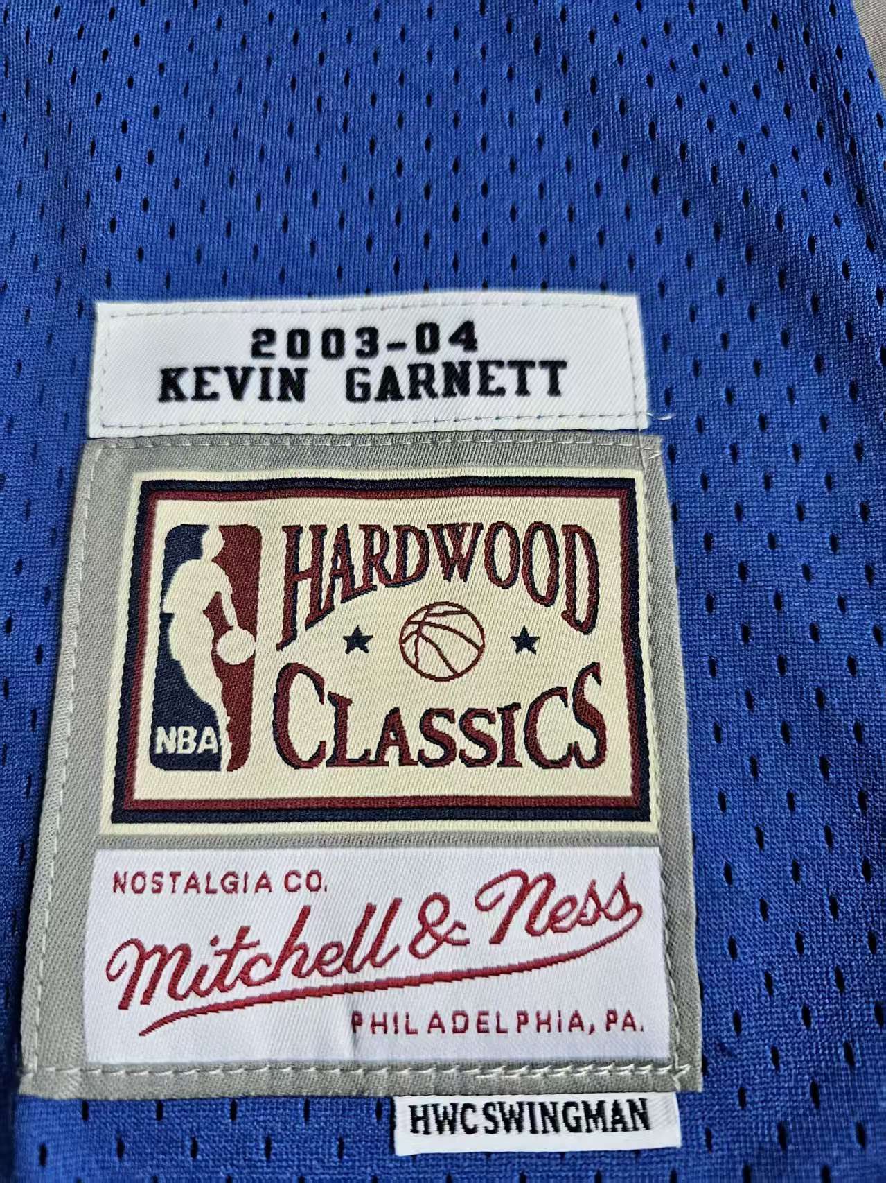 NBA #21 Kevin Garnett Jersey Timberwolves 2003 04 Size US L / EU 52-54 / 3 - 4 Thumbnail