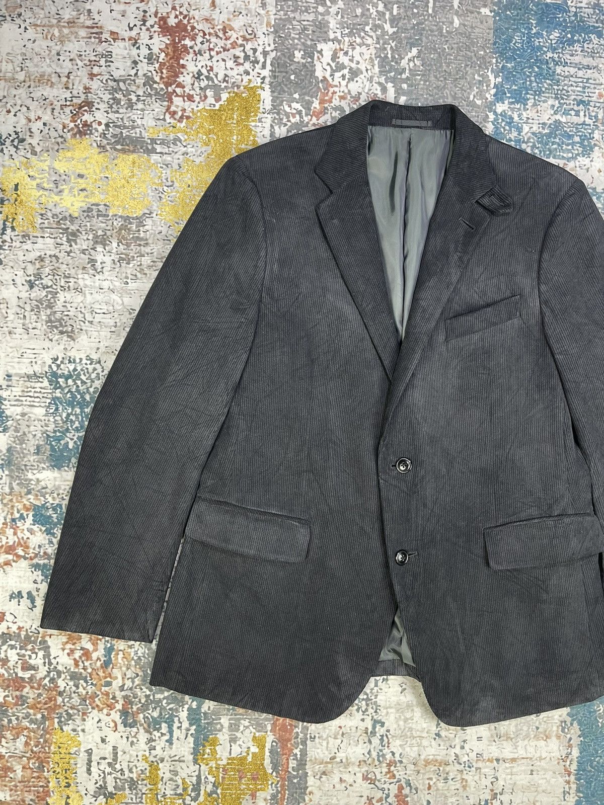Joseph Abboud Joseph Abboud Notch Lapel Corduroy Blazers Size 40R - 2 Thumbnail