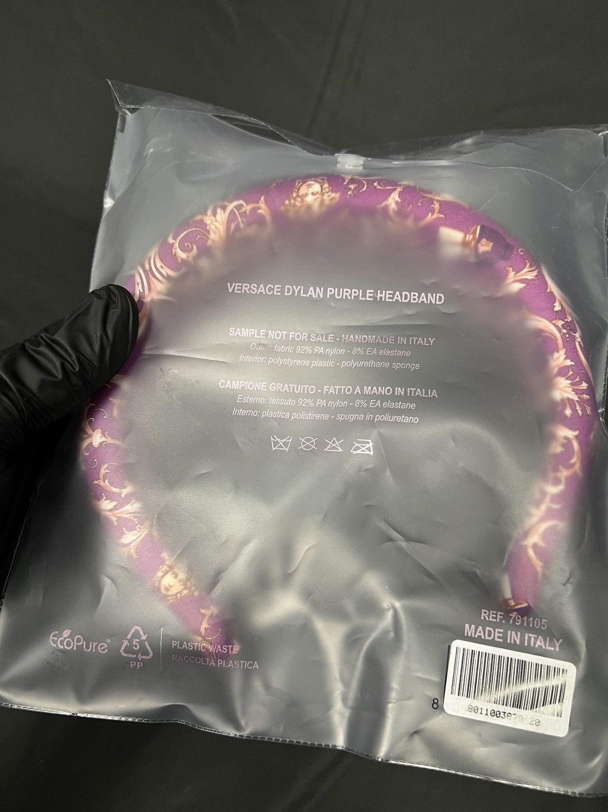 Designer × Versace New Versace handmade headband Italy Size ONE SIZE - 2 Thumbnail