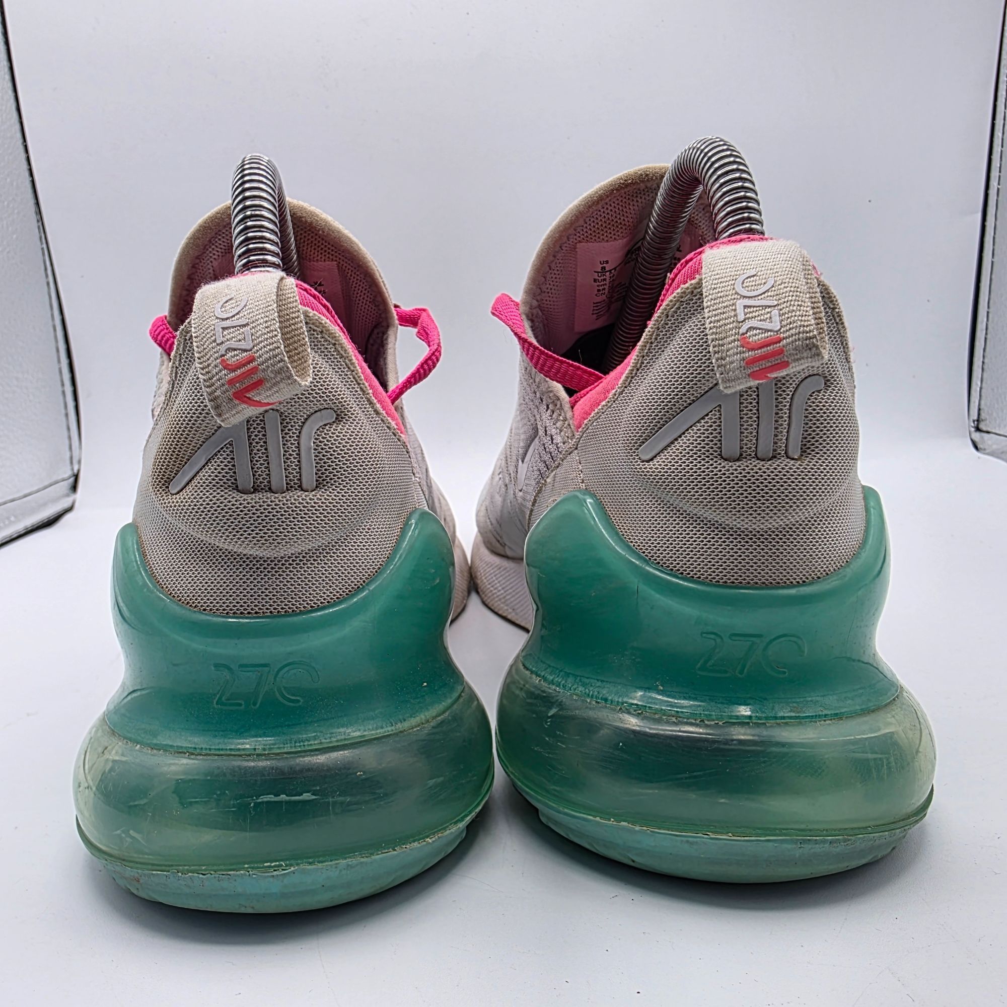 Nike Nike Air Max 270 South Beach Womens Size 8 Gray Pink Sneaker Size US 8 / IT 38 - 4 Thumbnail