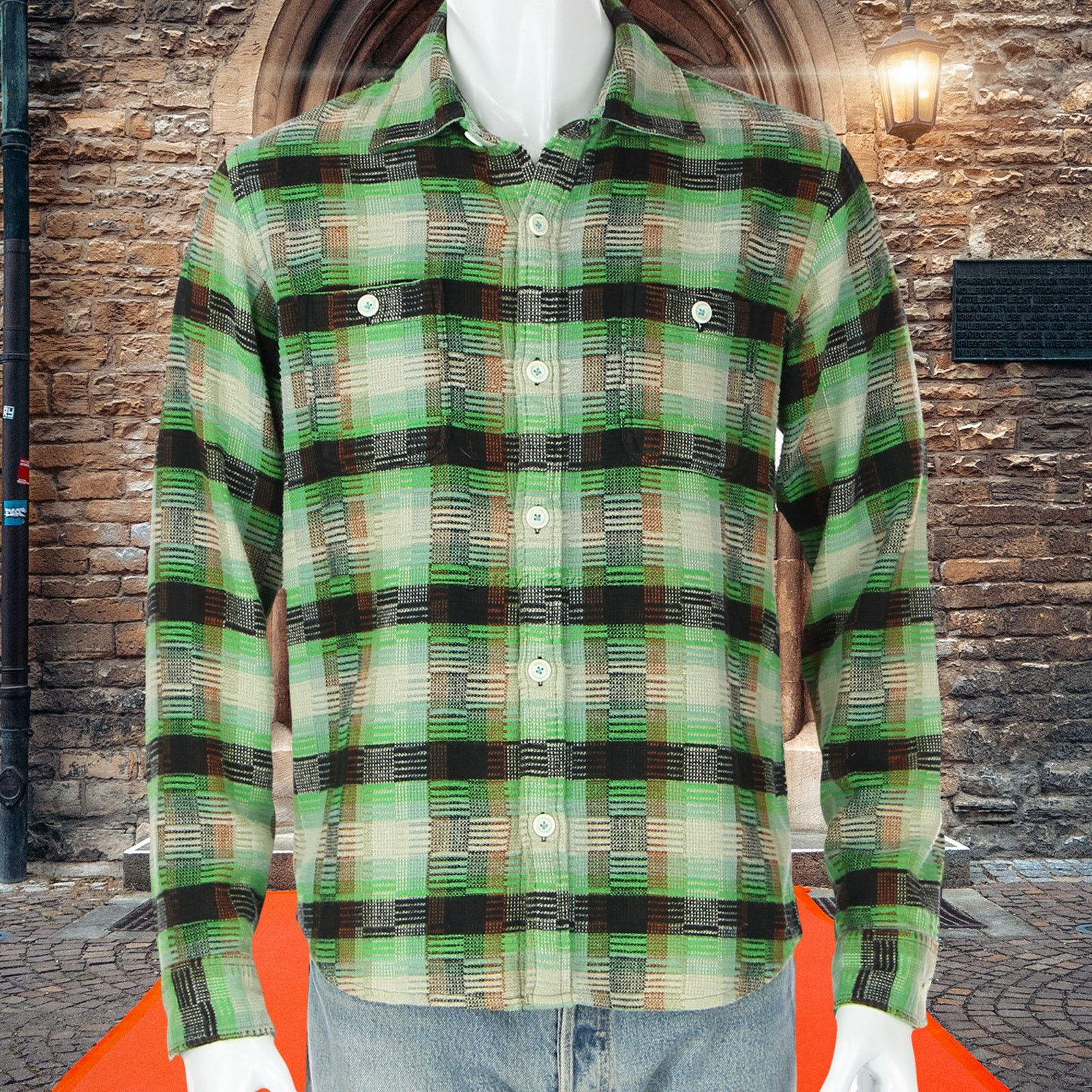 Other Men's Generic Youth Plaid Flannel Button Down Shirt M Size US M / EU 48-50 / 2 - 2 Thumbnail