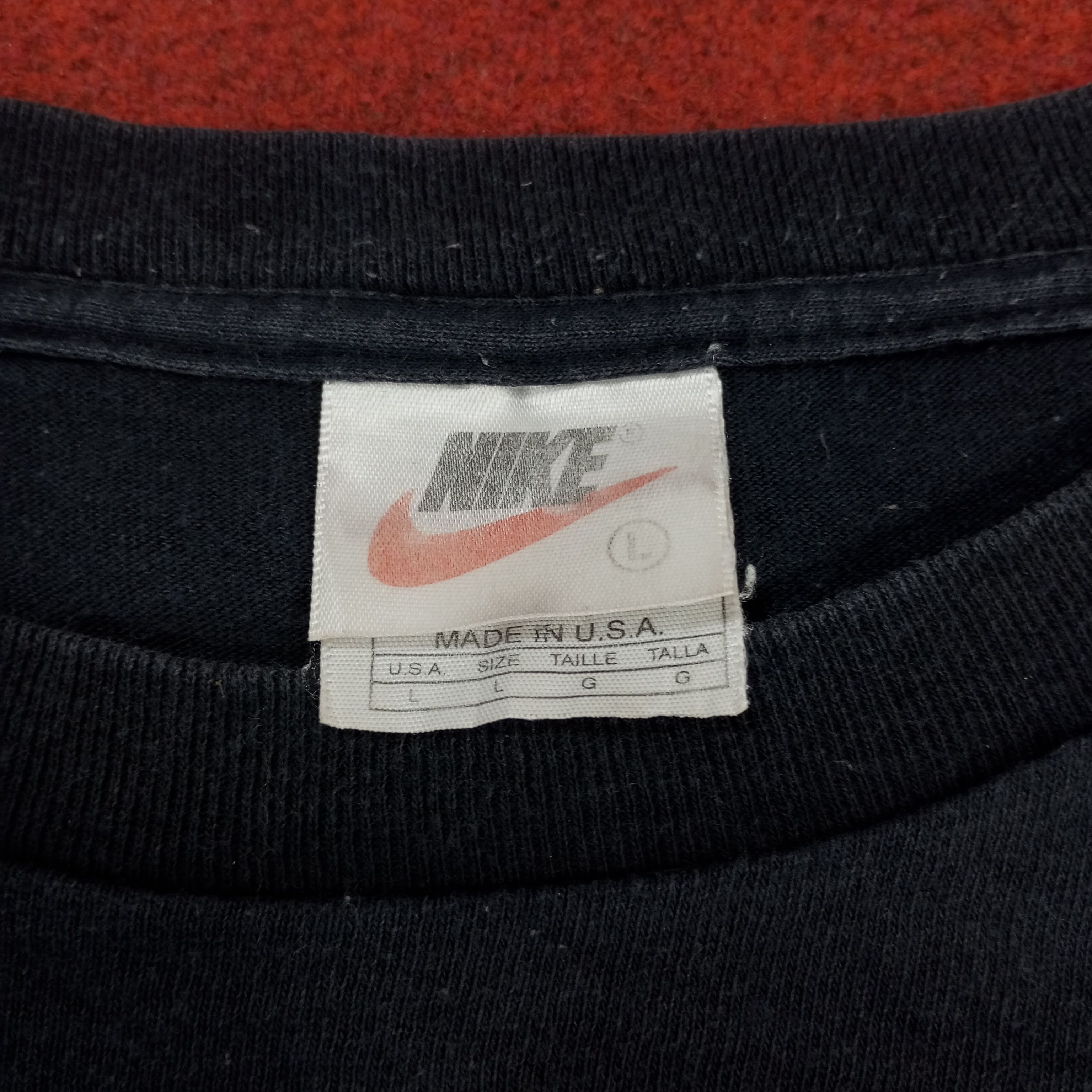 Nike × Vintage Nike Made In USA Small Logo Design Tshirt Size US XXL / EU 58 / 5 - 7 Thumbnail