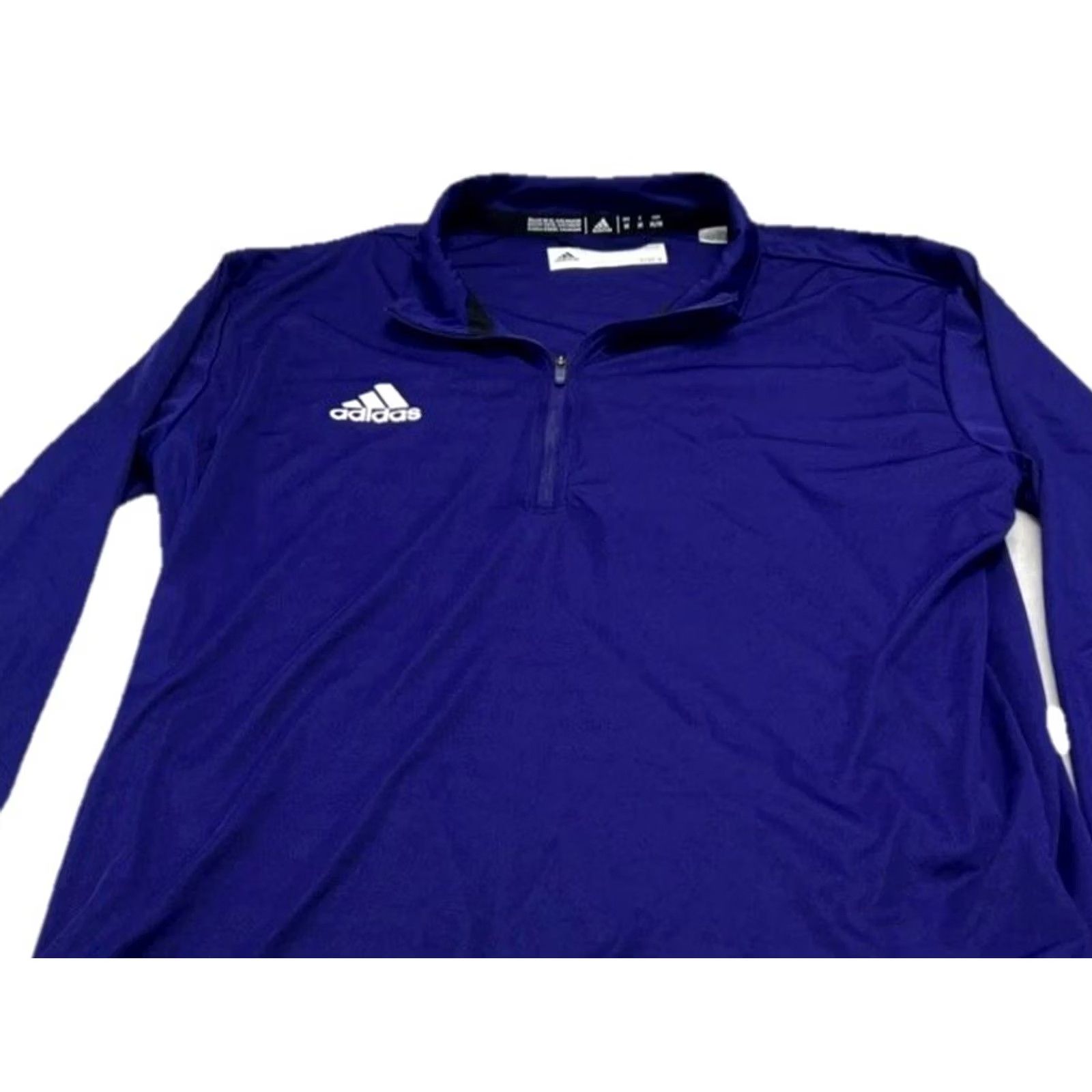 Adidas Adidas AEROREADY Pullover Zip Men's M Blue Athletic Training Shirt Size US M / EU 48-50 / 2 - 5 Thumbnail