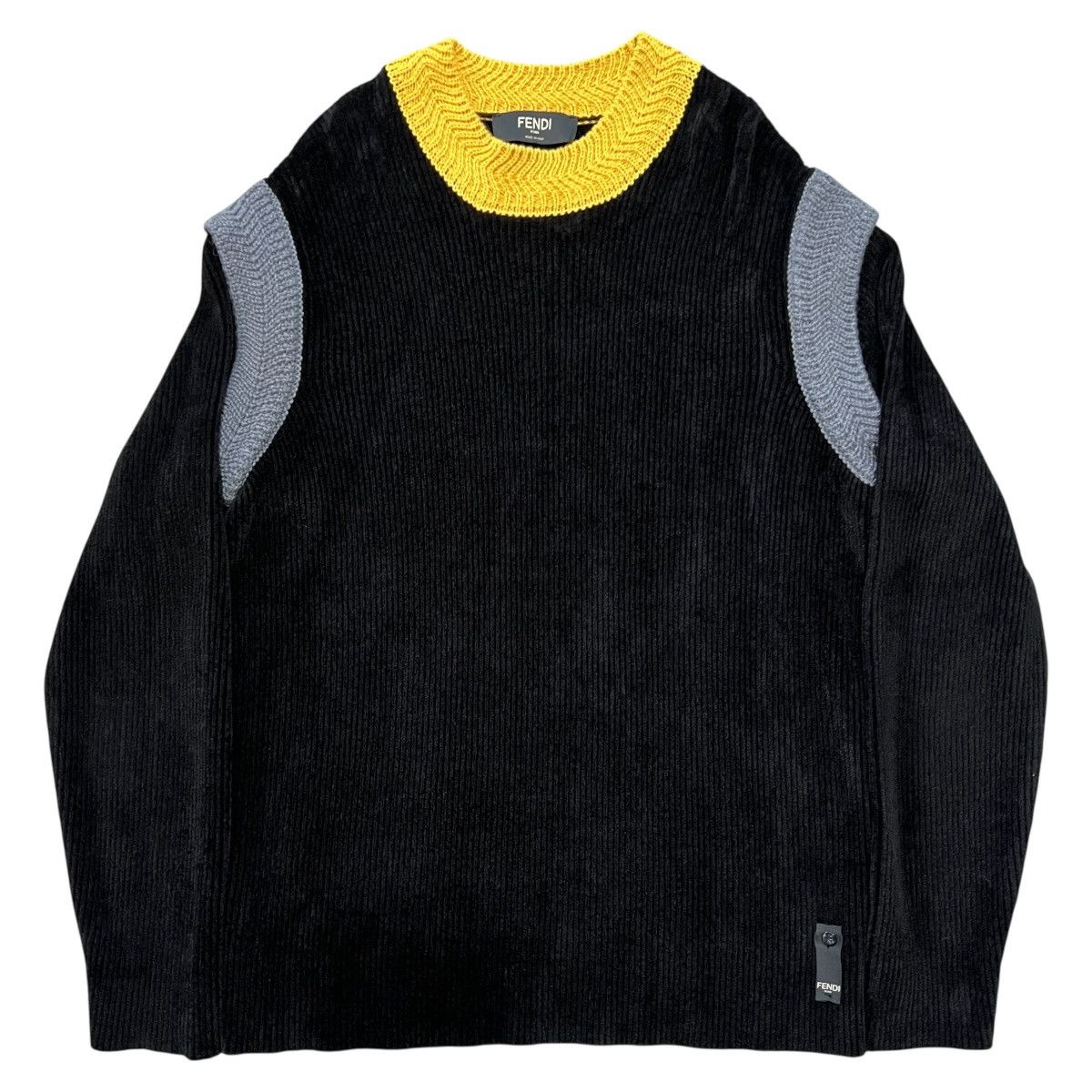 Fendi FENDI 2020AW Wool Blend Mock Neck Pullover Knit Sweater Size US M / EU 48-50 / 2 - 1 Thumbnail