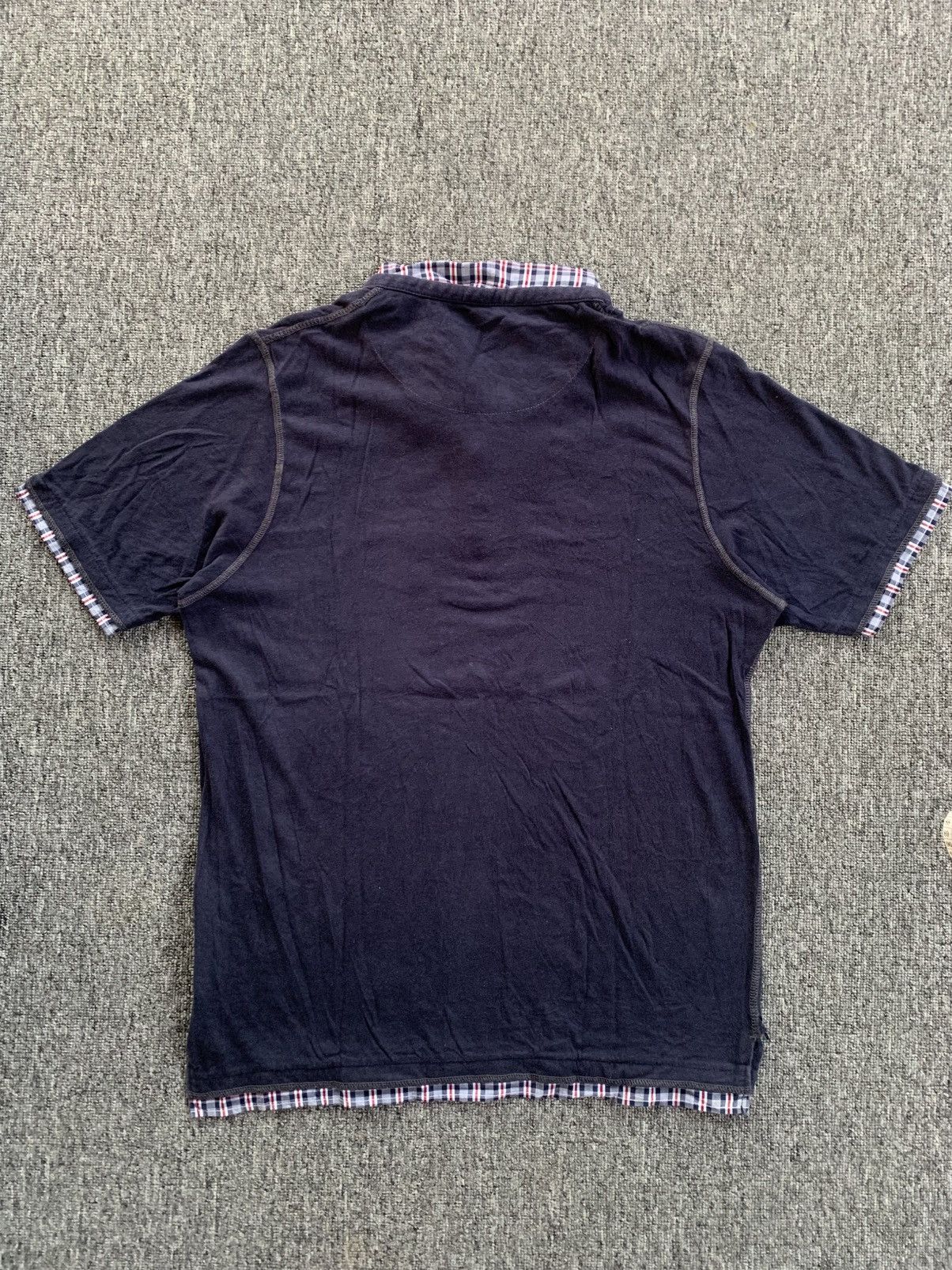 Takeo Kikuchi Tkmixpice Crazy Double Layer Distressed Polo Tshirt Size US L / EU 52-54 / 3 - 3 Thumbnail