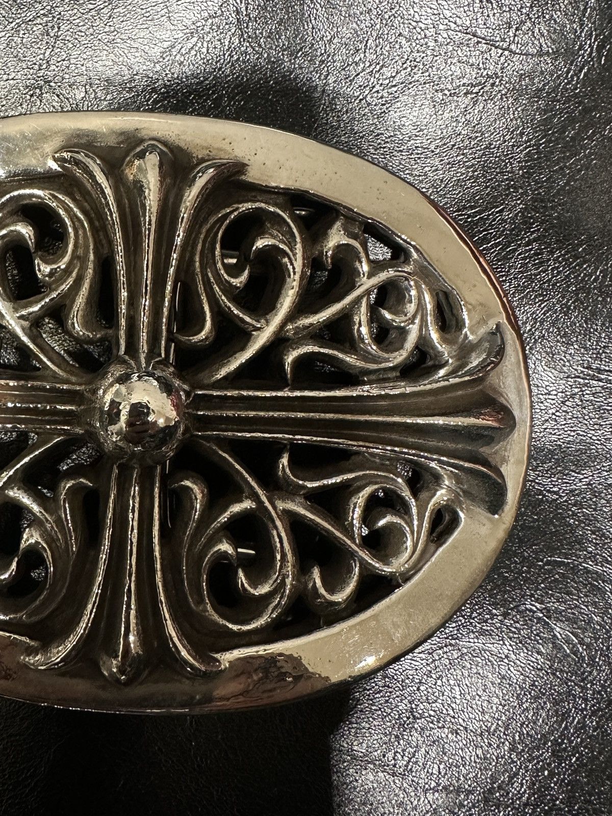 Chrome Hearts Chrome Hearts XL ‘Oval’ 4.5 in. Belt Buckle Size ONE SIZE - 4 Thumbnail