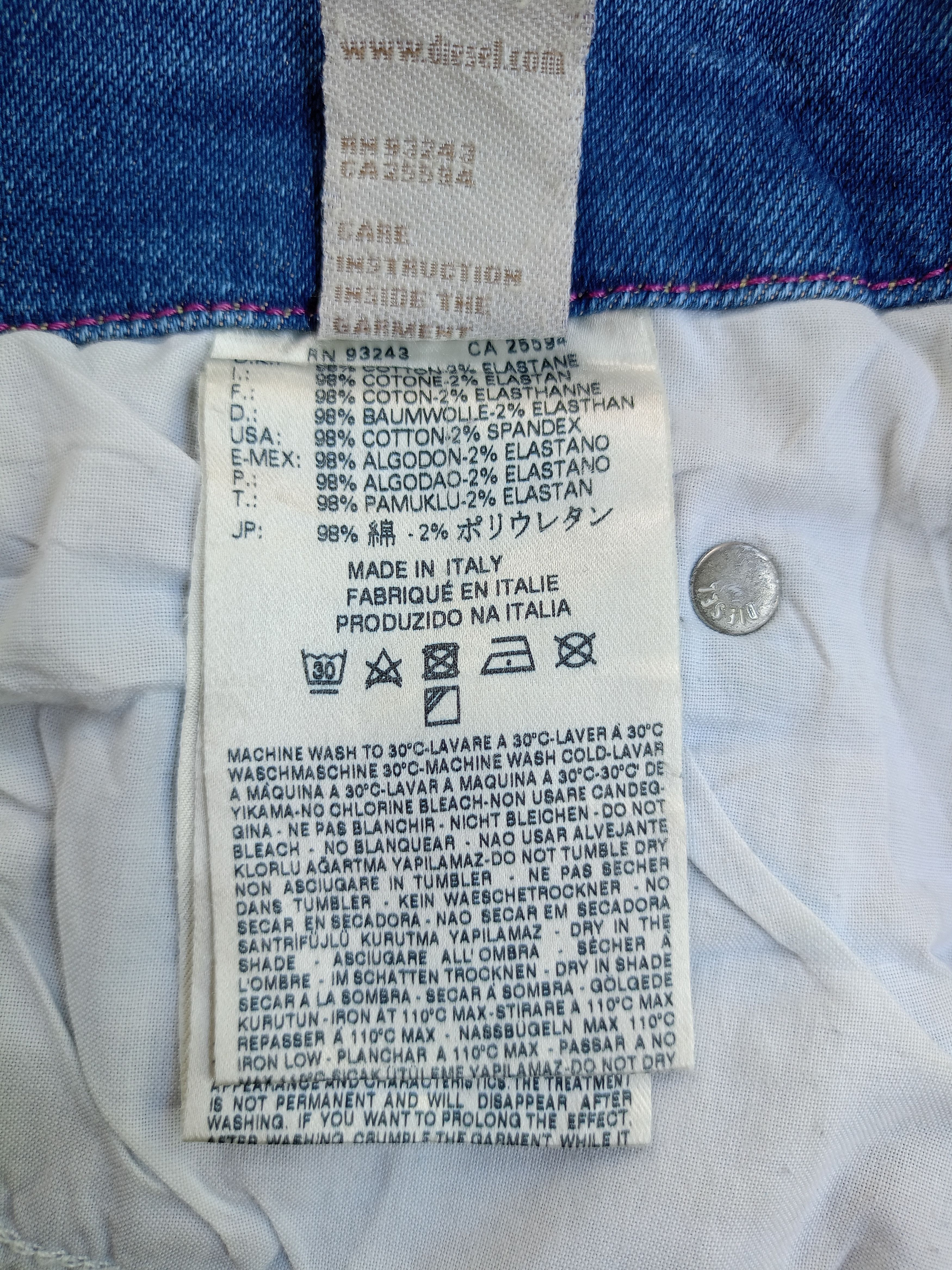 Diesel × Vintage DIESEL Grupee Cropped Super Slim Skinny Streetwear Denim Size 27" / US 4 / IT 40 - 16 Thumbnail