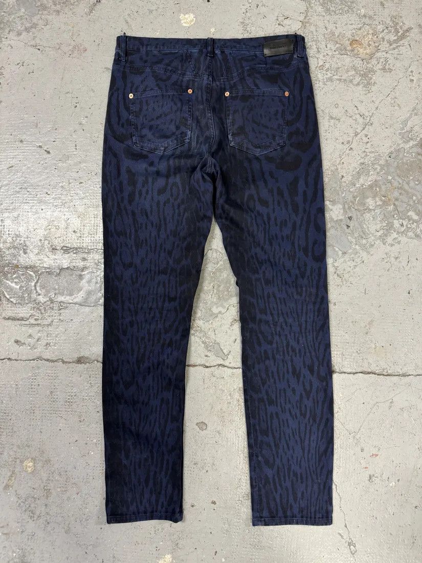 Designer × Roberto Cavalli × Vintage Roberto Cavalli Leopard Slim Navy & Black Pants Size US 32 / EU 48 - 2 Thumbnail