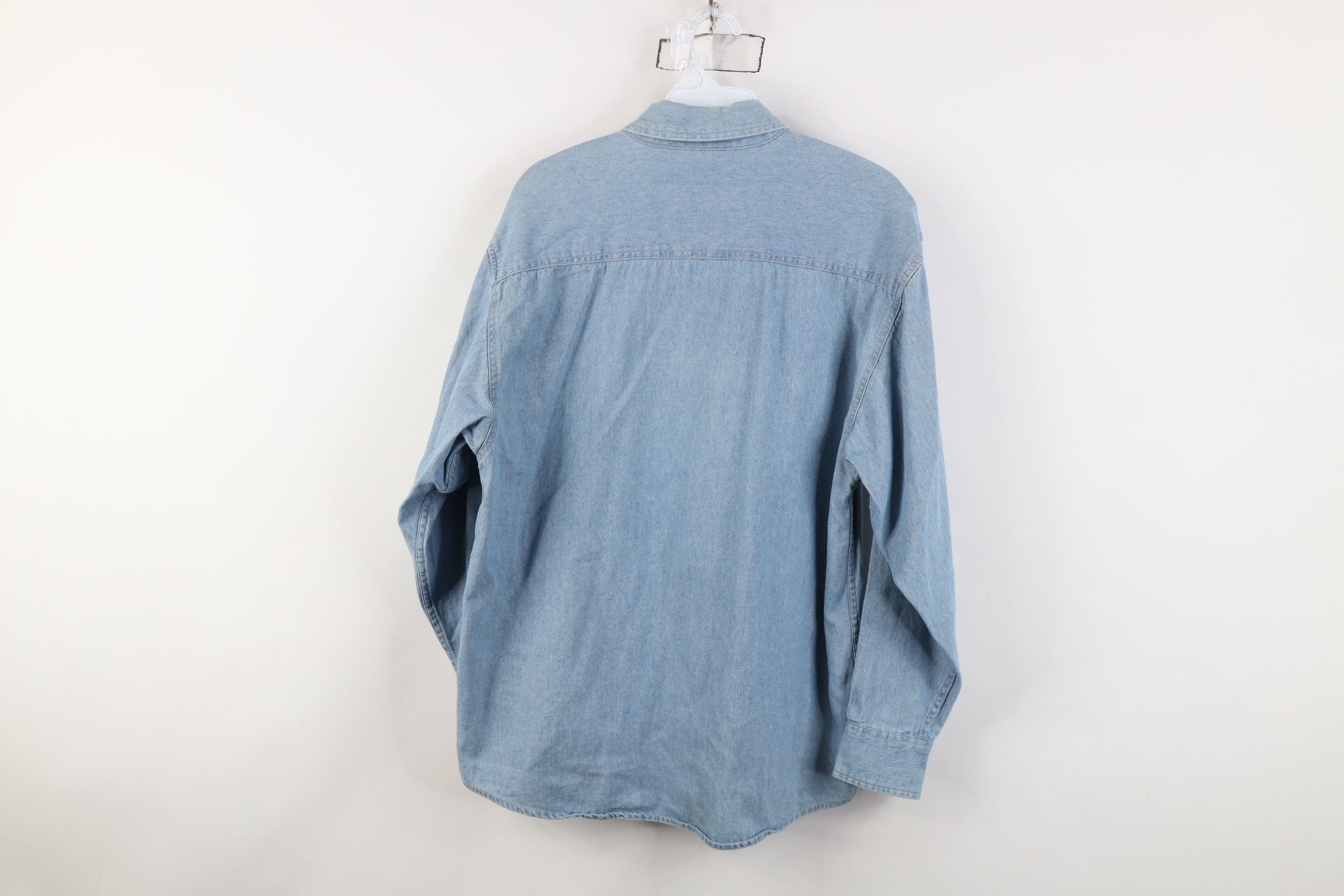 Vintage Vintage 90s Duathlon World Championship Denim Button Shirt Size US S / EU 44-46 / 1 - 13 Thumbnail
