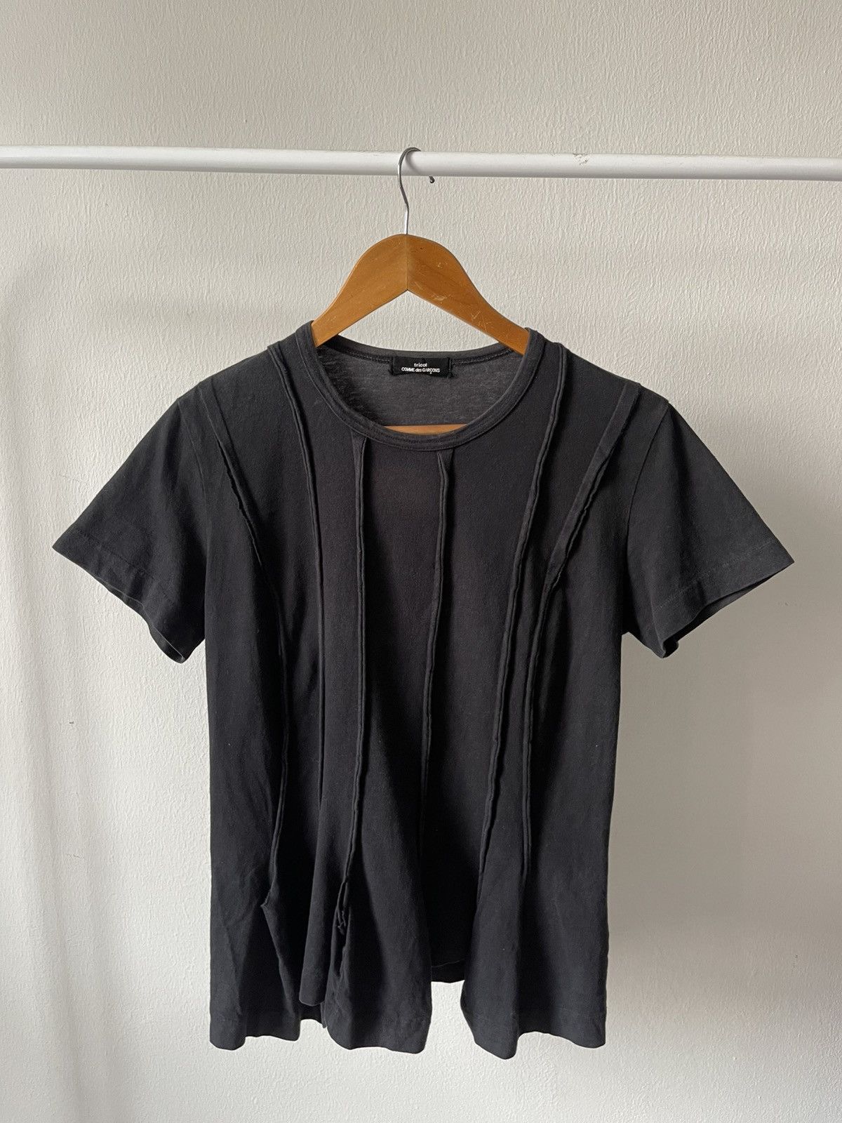Comme des Garcons Homme Plus 2008 Comme Des Garcons Tricots Cut Tee Size US S / EU 44-46 / 1 - 1 Thumbnail