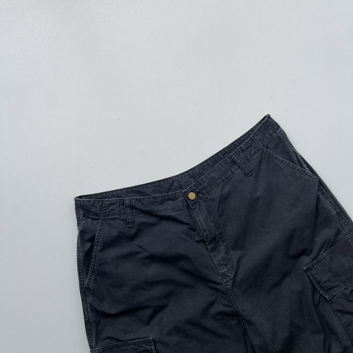 Carhartt Wip Carhartt WIP Cargo Baggy Regular Fit Pants Washed Black Size US 38 / EU 54 - 2 Thumbnail
