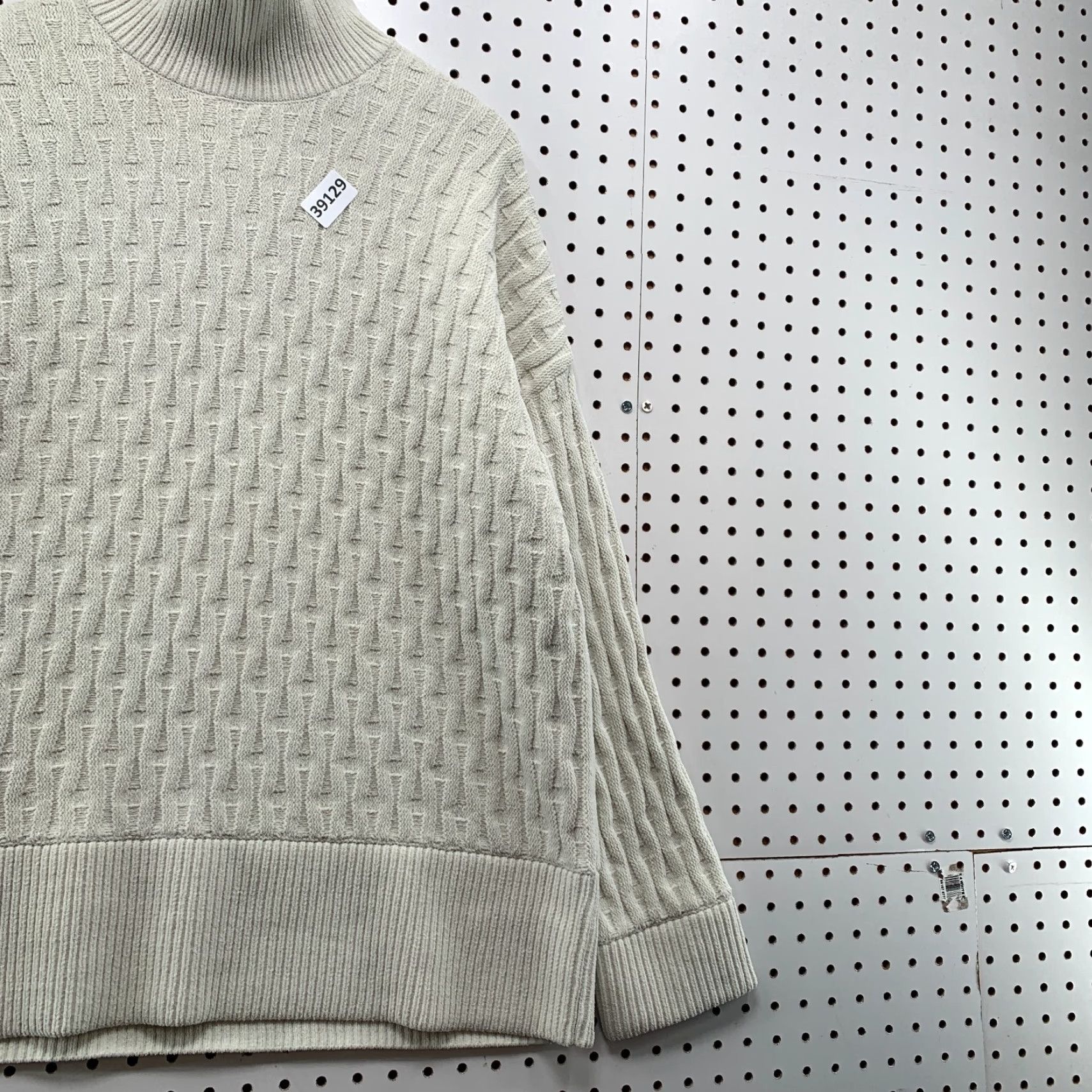 Lululemon VINTAGE Lululemon Knit Sweater Shirt Womens XS Relaxed Oversized Ivory Mockneck 25x28 90s Women’s Pullover Size XS / US 0-2 / IT 36-38 - 4 Thumbnail