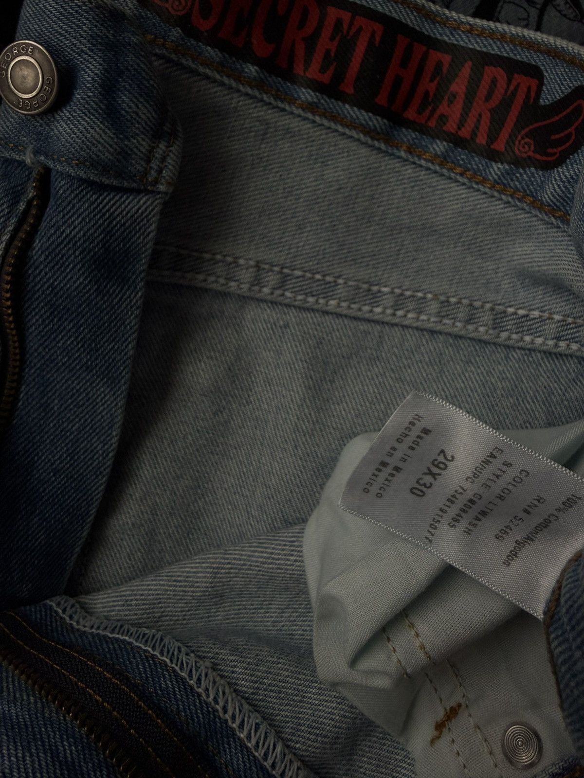 Other Rare 2021 Secret Heart x Dragon Ball Z Graphic Denim Jeans Size US 29 - 8 Thumbnail