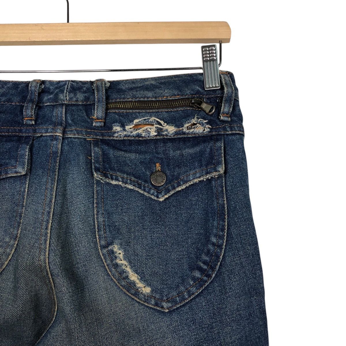 Japanese Brand GGDB Classic Straight-Cut Jeans – Vintage Whisker Wash Size 28" / US 6 / IT 42 - 14 Thumbnail