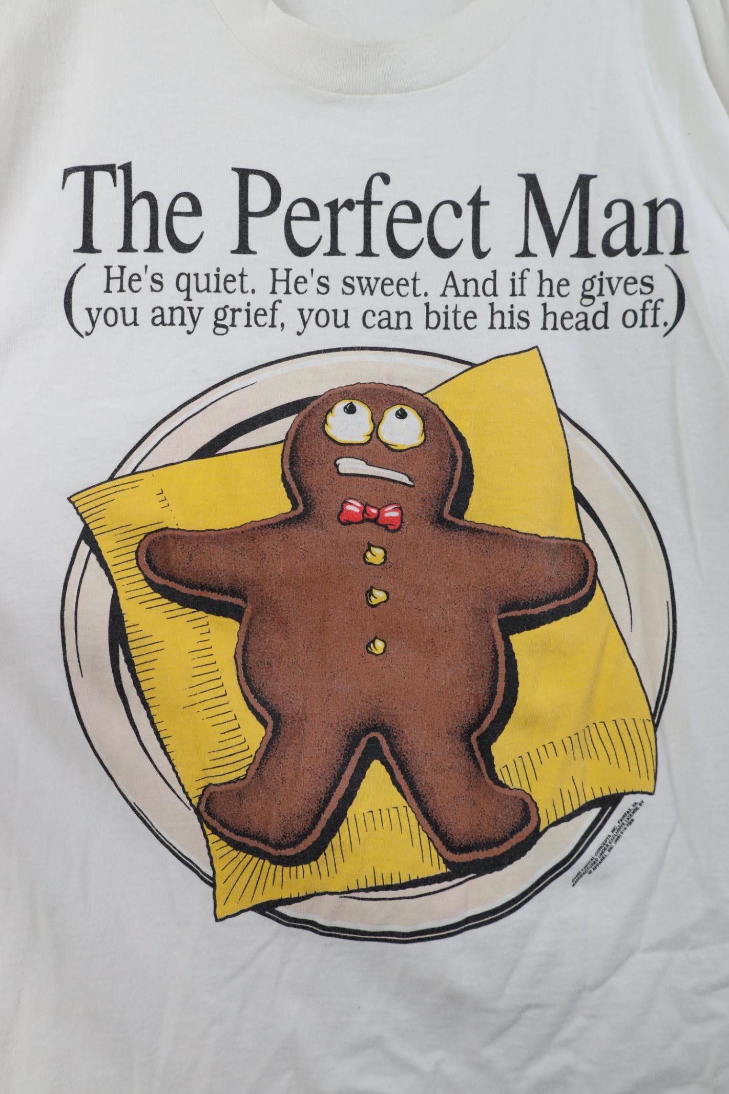 Vintage Vintage 90s Streetwear The Perfect Man Short Sleeve T-Shirt Size US XL / EU 56 / 4 - 4 Thumbnail