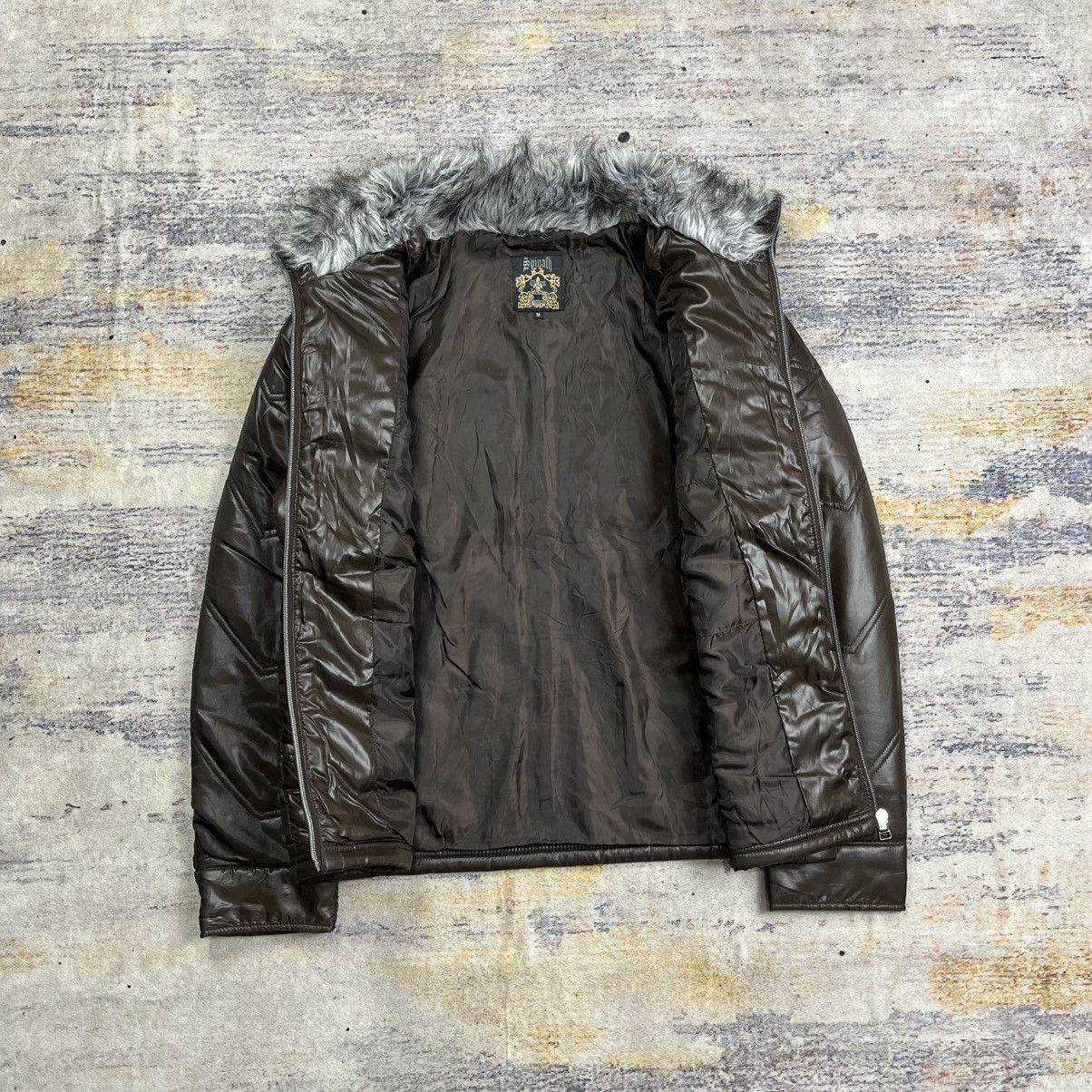 Tornado Mart Spinach fur collar riders jacket vkei style Size US M / EU 48-50 / 2 - 7 Thumbnail