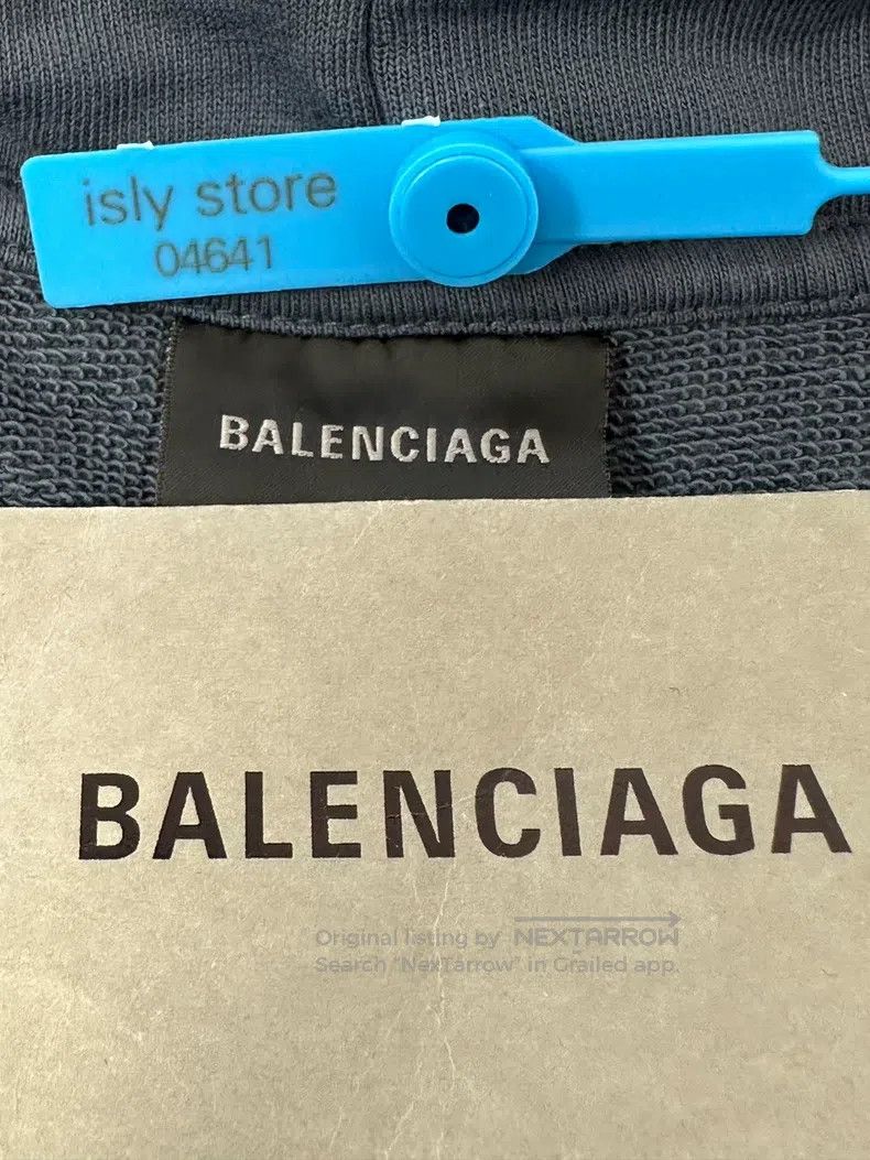 Balenciaga Balenciaga Pattern Printed Long Sleeve Sweatshirt Blue Size US XS / EU 42 / 0 - 4 Thumbnail