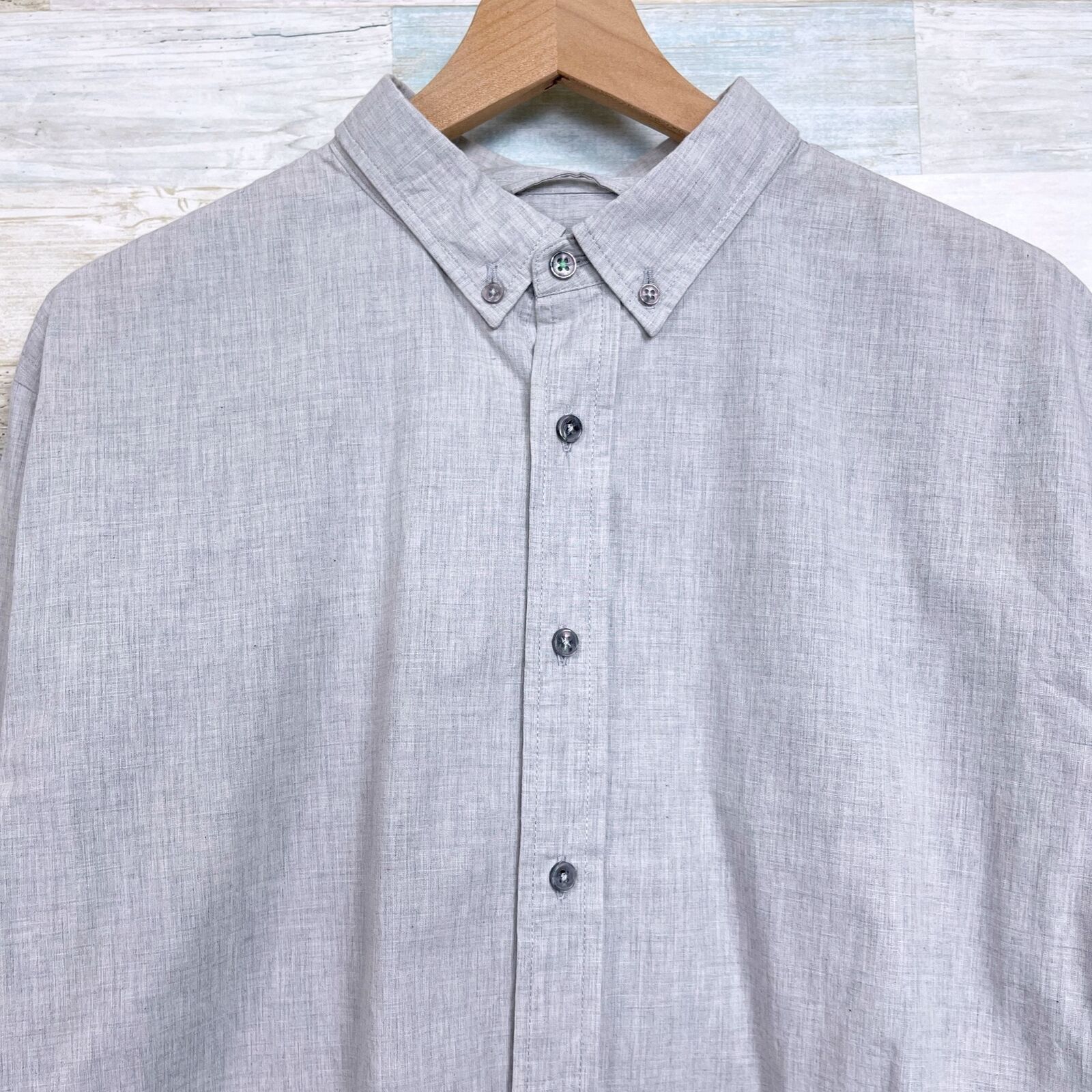 Other LINKSOUL Long Sleeve Button Down Shirt Gray Lightweight L Size US L / EU 52-54 / 3 - 2 Thumbnail