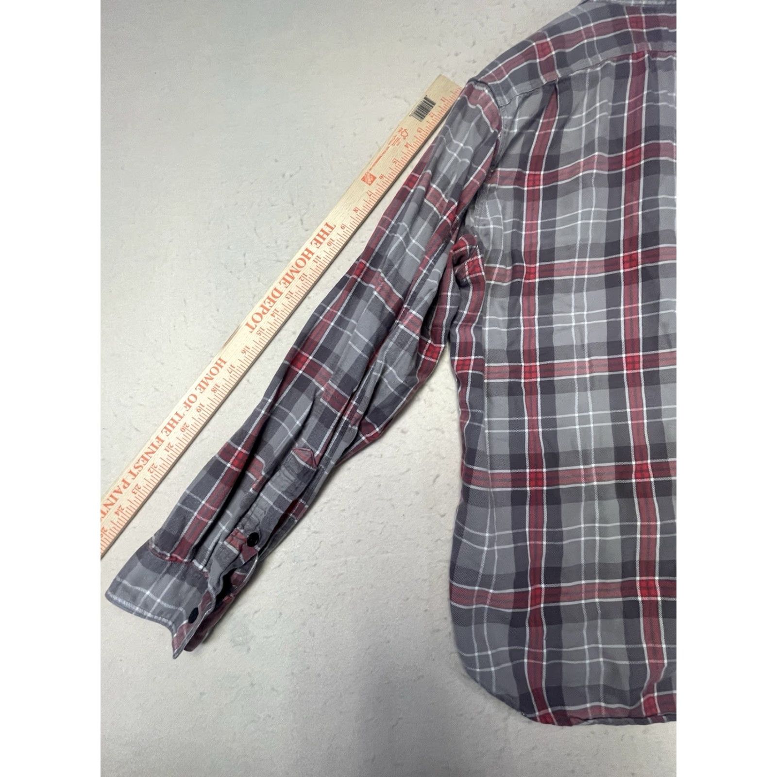 J.Crew J. Crew Shirt Men Plaid Flannel Button-Up L Red Slim Long Sleeve Shirt Mens Size US L / EU 52-54 / 3 - 5 Thumbnail
