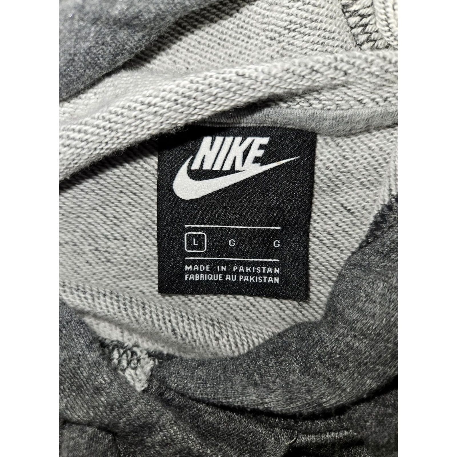 Nike Nike Hoodie Women L Gray Pullover Fleece Kangaroo Pocket Swoosh Logo Size L / US 10 / IT 46 - 2 Thumbnail