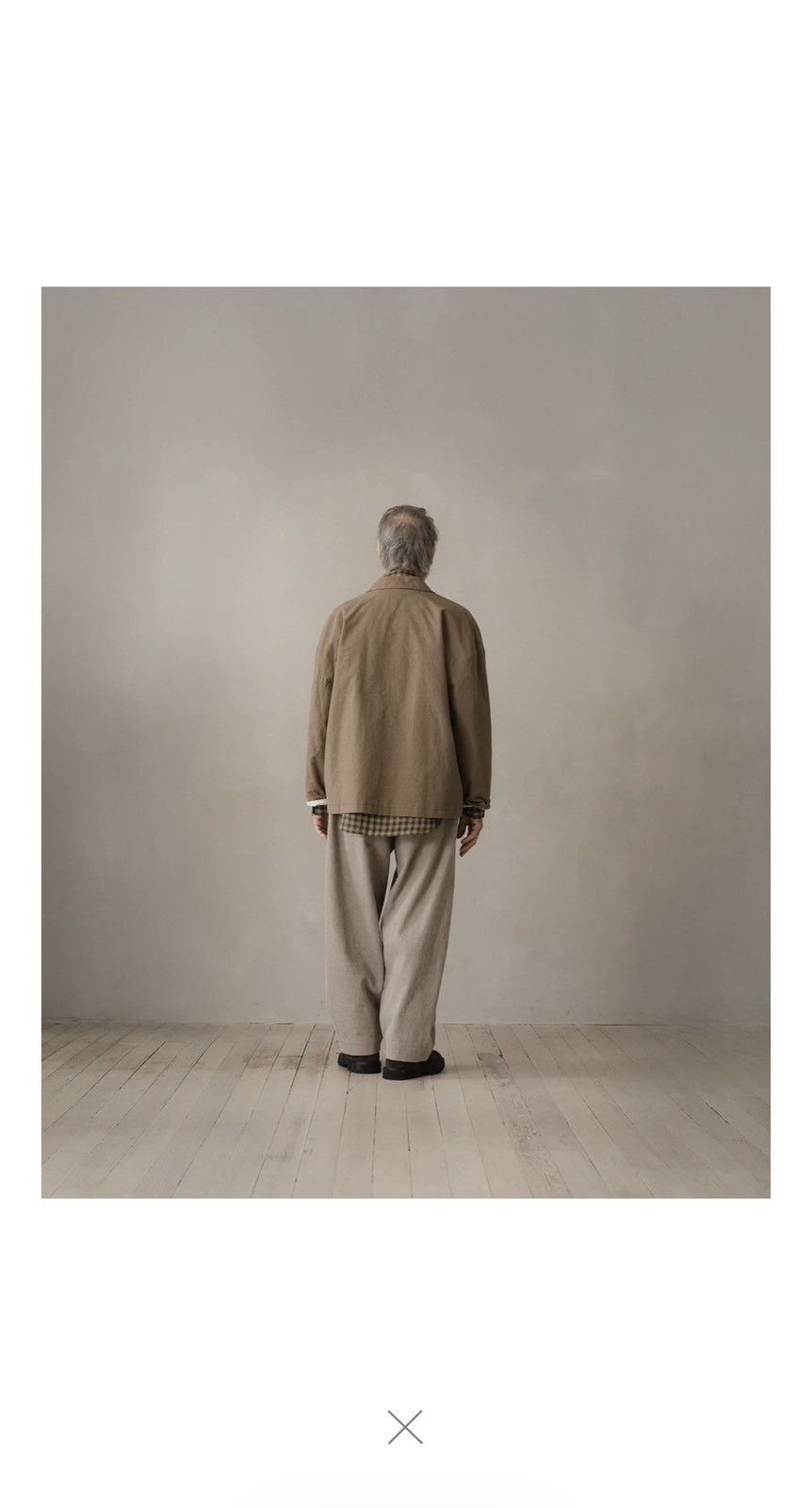 Evan Kinori Field Shirt Two Undyed Organic Cotton Canvas Size US XS / EU 42 / 0 - 6 Thumbnail