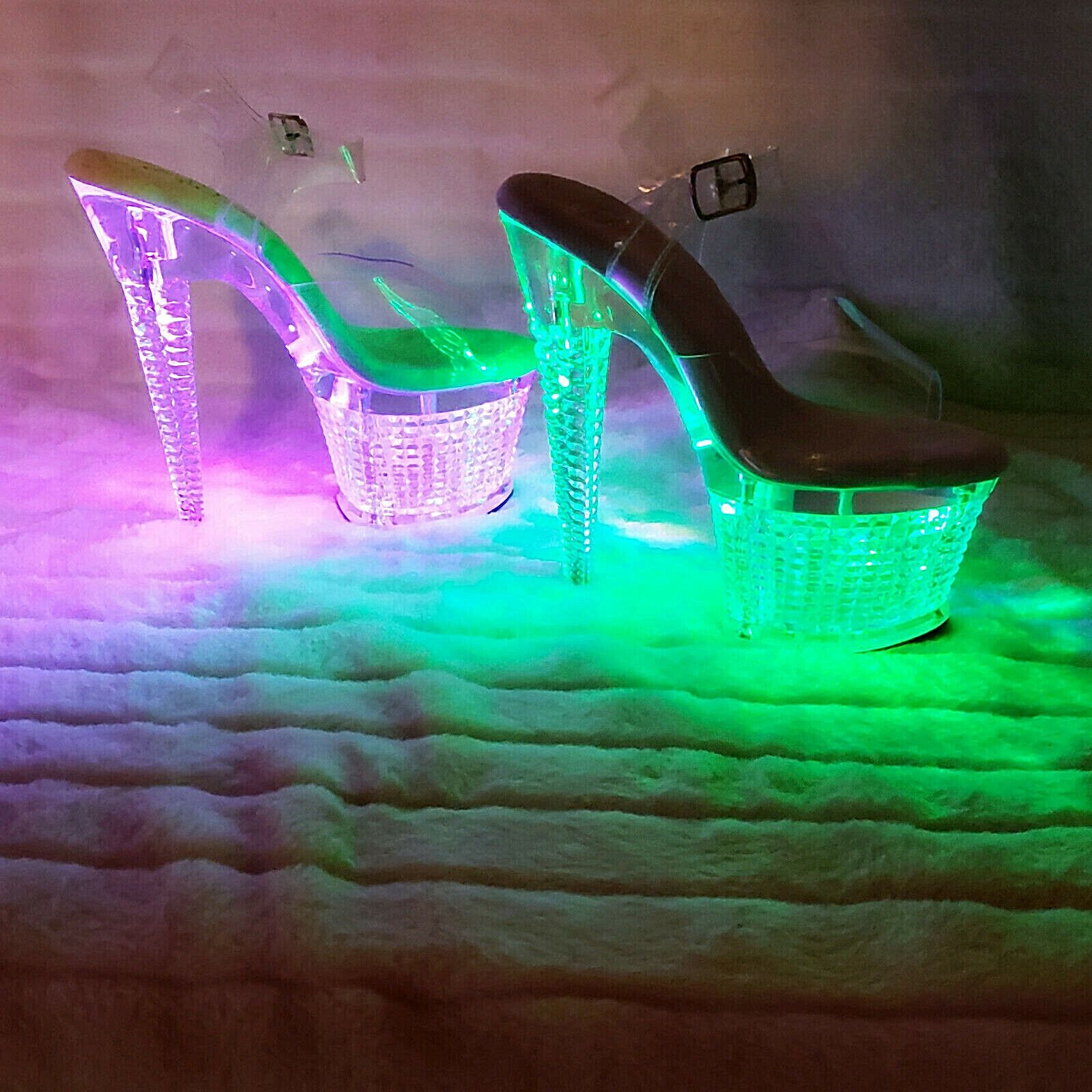 Other Flashdance 708 Multi Color Platform Shoes Sandals 7" High He Size US 10 / IT 40 - 1 Thumbnail
