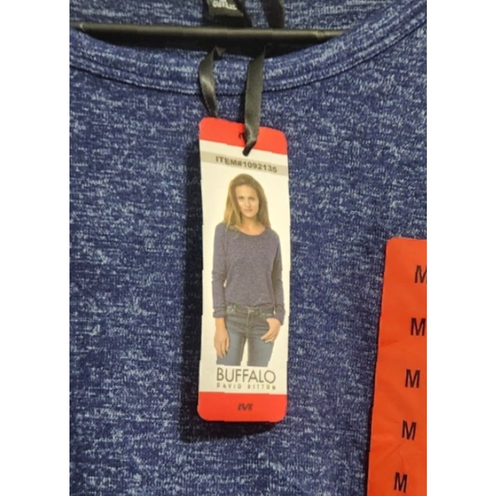 Buffalo David Bitton Buffalo Womens M Long Sleeve Cozy Top Pullover Knit Sweater Blue Size M / US 6-8 / IT 42-44 - 4 Thumbnail